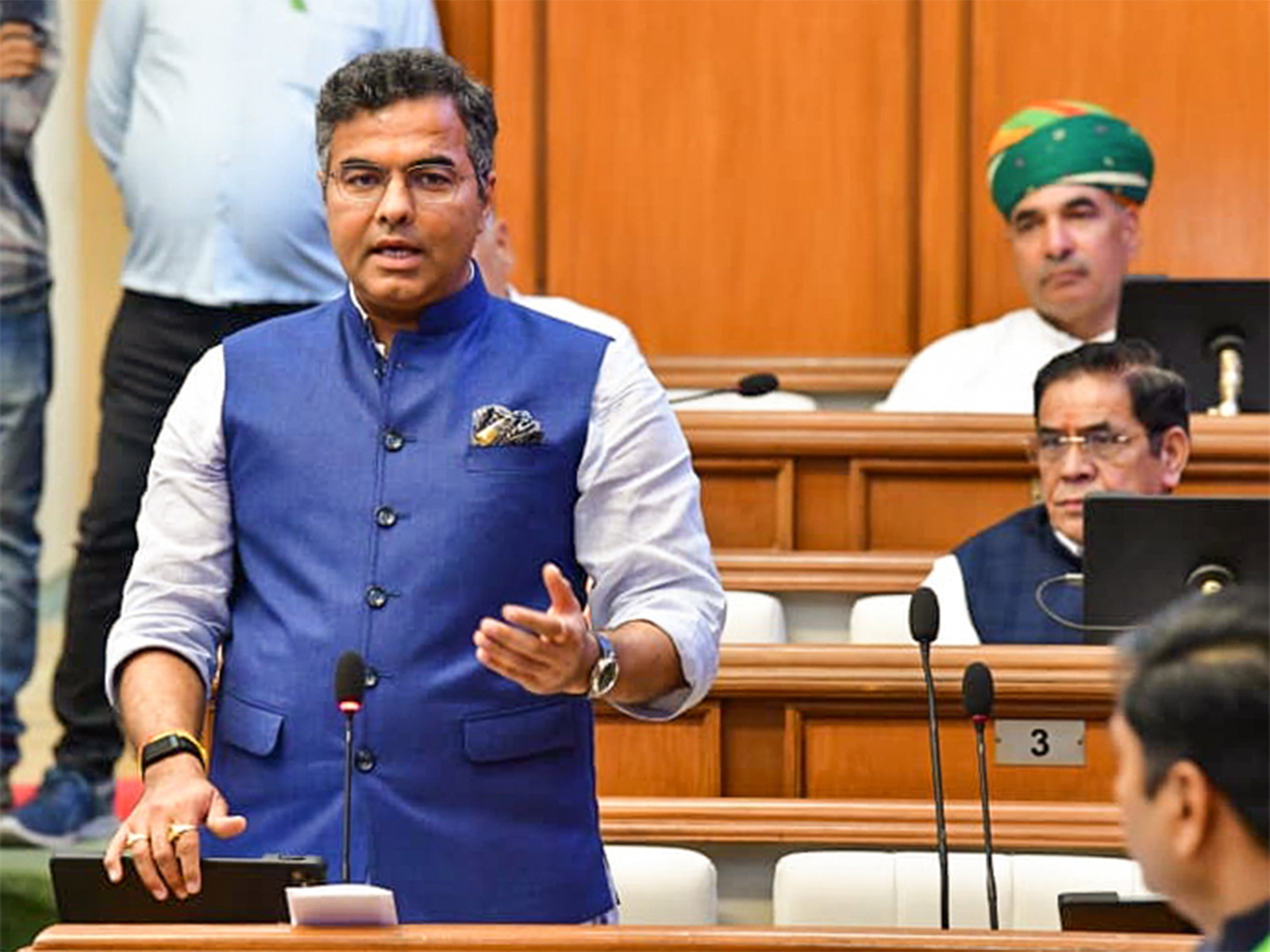 Delhi Public Works Department Minister Parvesh Sahib Singh (Photo/ANI)