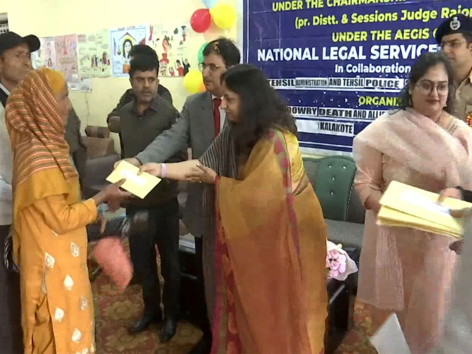 District Legal Services Authority (DLSA) Rajouri mega legal services camp (Photo/ANI)