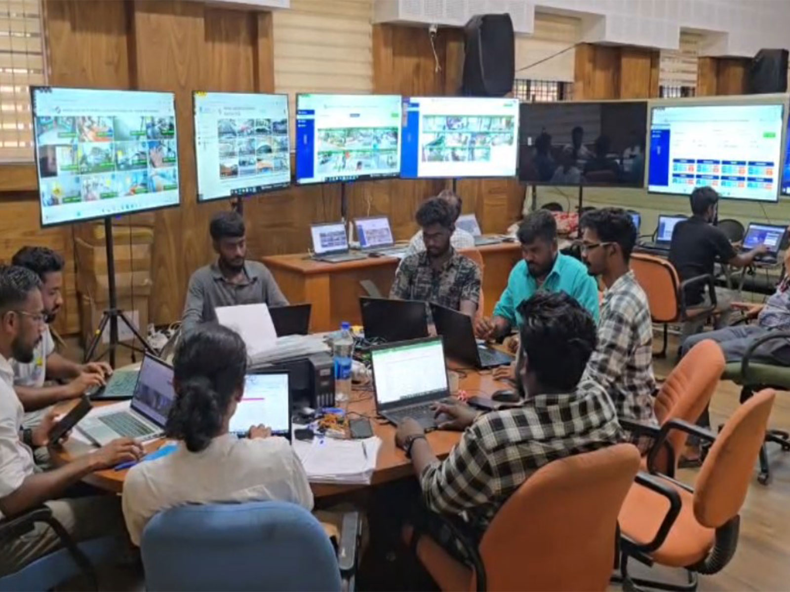 Polling booths in Kannur under webcasting surveillance ahead of elections (Photo/ANI) Polling booths in Kannur under webcasting surveillance ahead of elections (Photo/ANI)