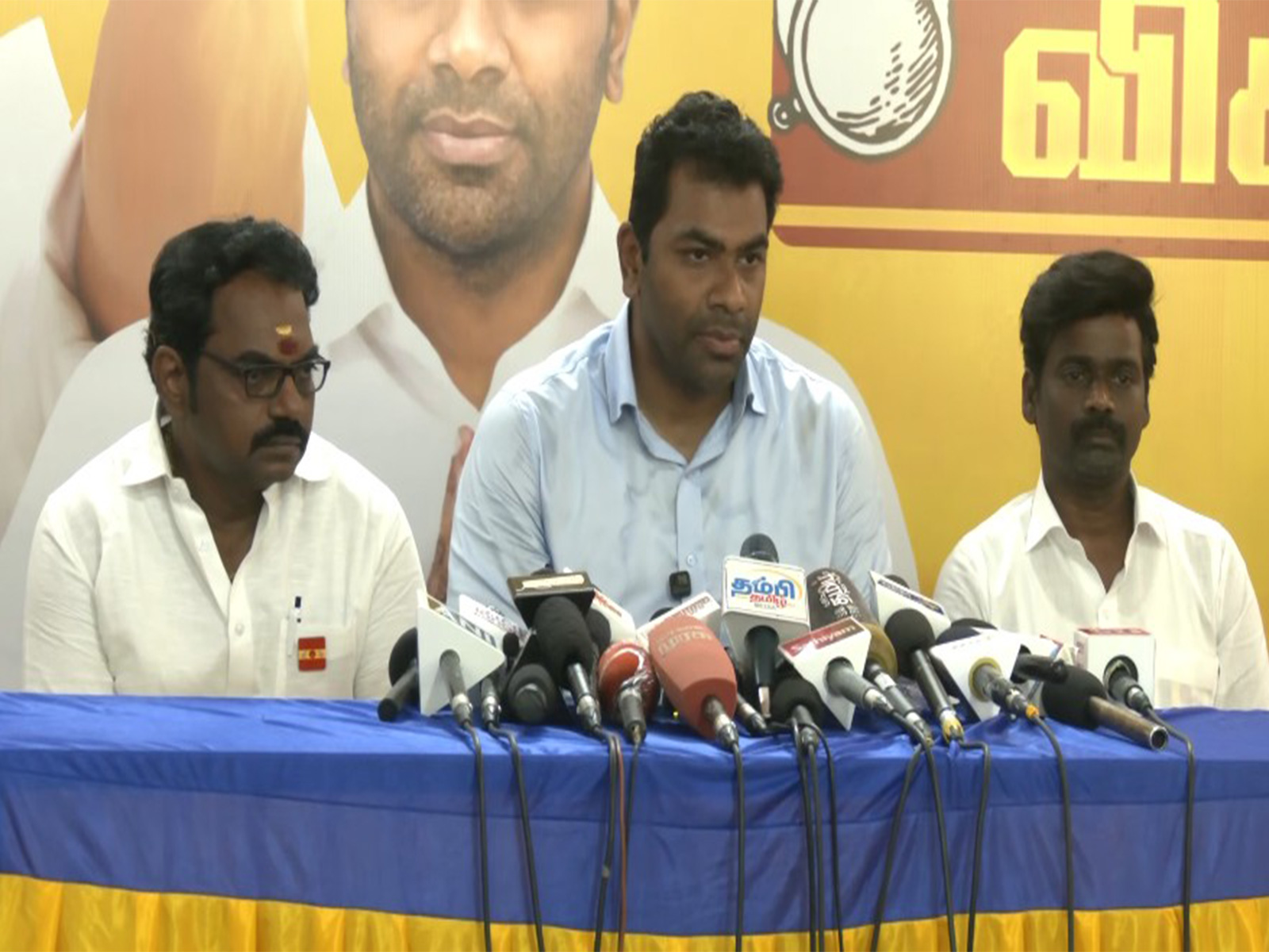 Tamilaga Vetri Kazhagam (TVK) leader Adhav Arjuna