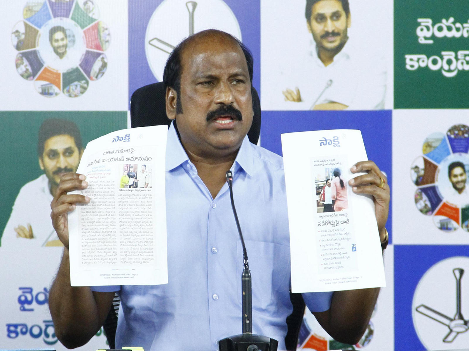 YSRCP SC Cell President and former MLA TJR Sudhakar Babu. (Photo/ANI)