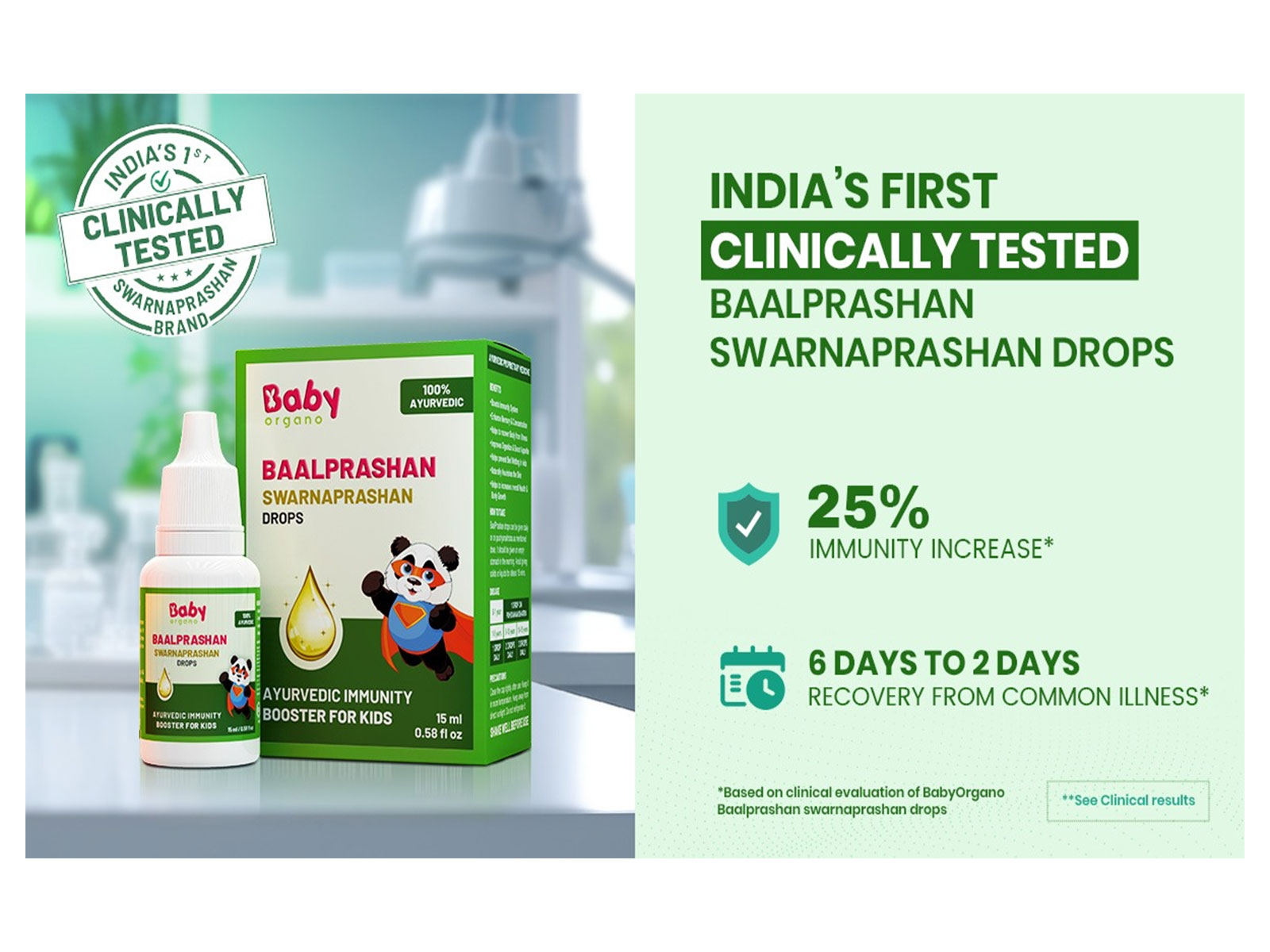 Clinical Study Validates BabyOrgano's Baalprashan as India’s First Clinically Tested Baalprashan Swarnaprashan Drops for Children