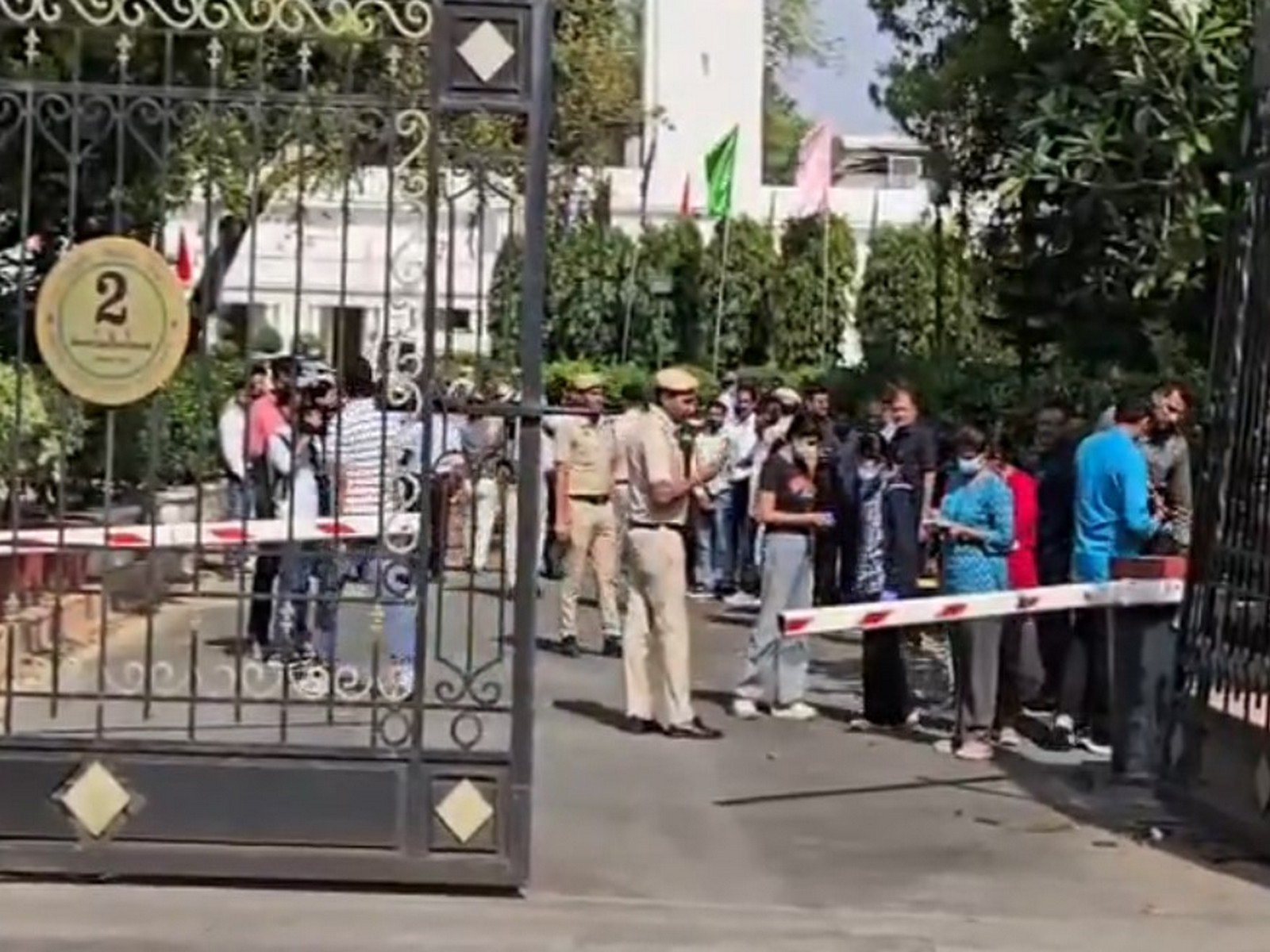 Visual from Delhi Vidhan Sabha following the security breach (Photo/ANI)