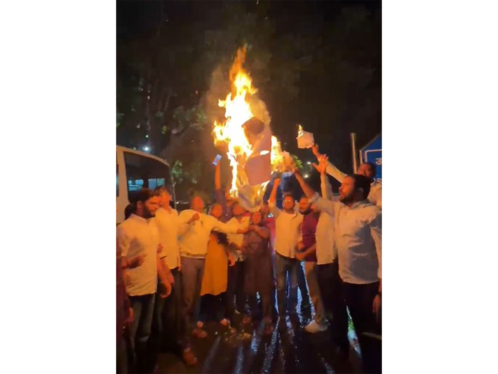 NSUI workers protest at Assam Bhawan (Photo/ANI) NSUI workers protest at Assam Bhawan (Photo/ANI)