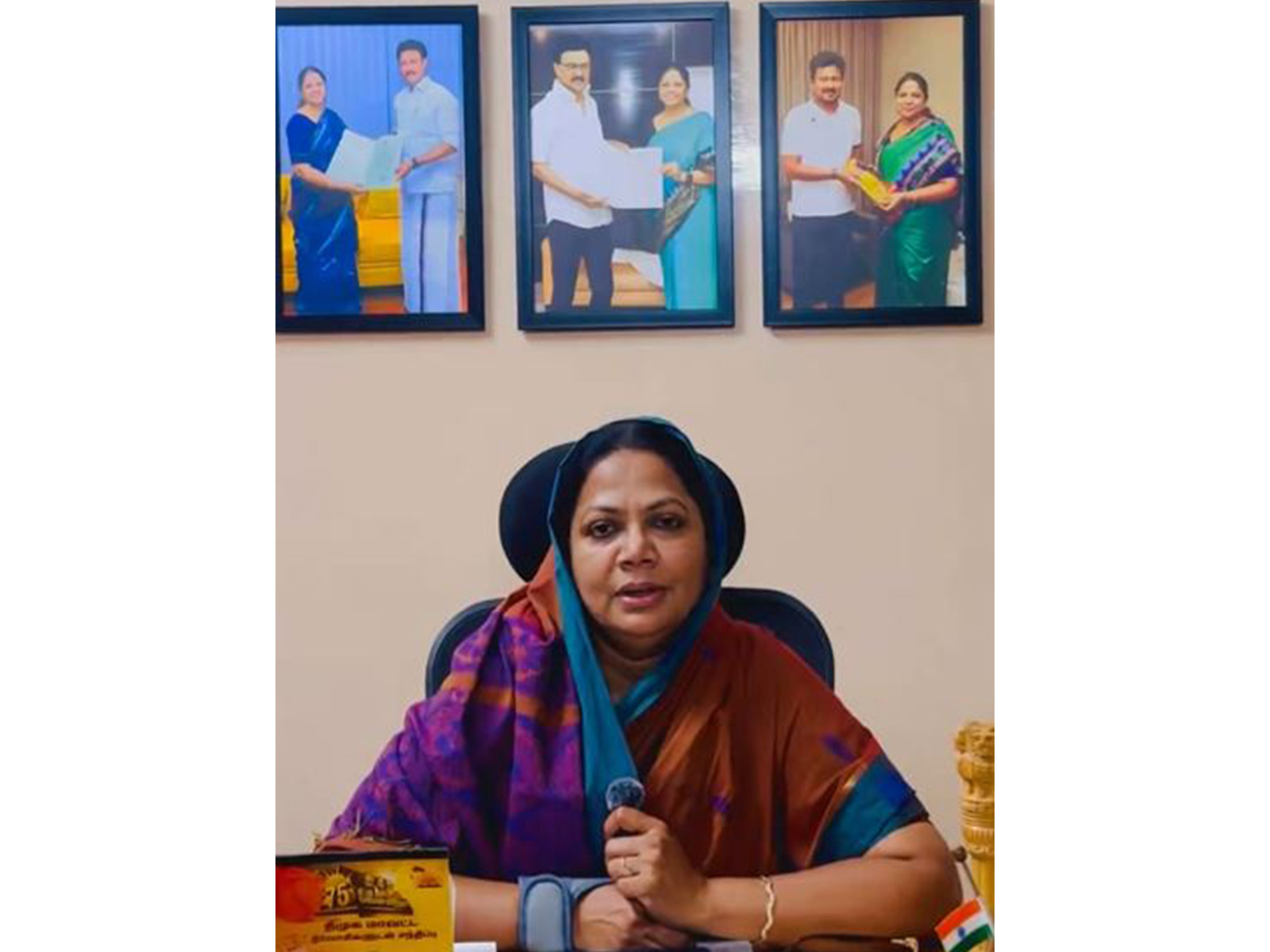 DMK MP Rajithi 'Salma' (Photo/@salma_poet) DMK MP Rajithi 'Salma' (Photo/@salma_poet)