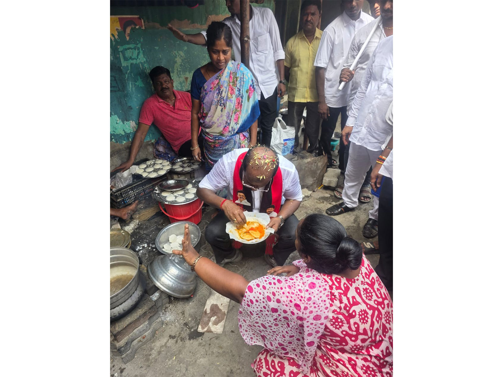 DMK Thiru Vi Ka Nagar candidate KS Ravinchandran (Photo/ANI) DMK Thiru Vi Ka Nagar candidate KS Ravinchandran (Photo/ANI)