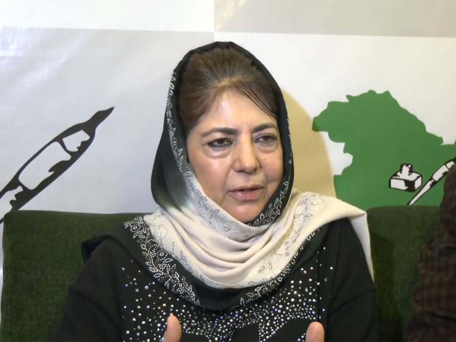 People's Democratic Party (PDP) chief Mehbooba Mufti (Photo/ANI)