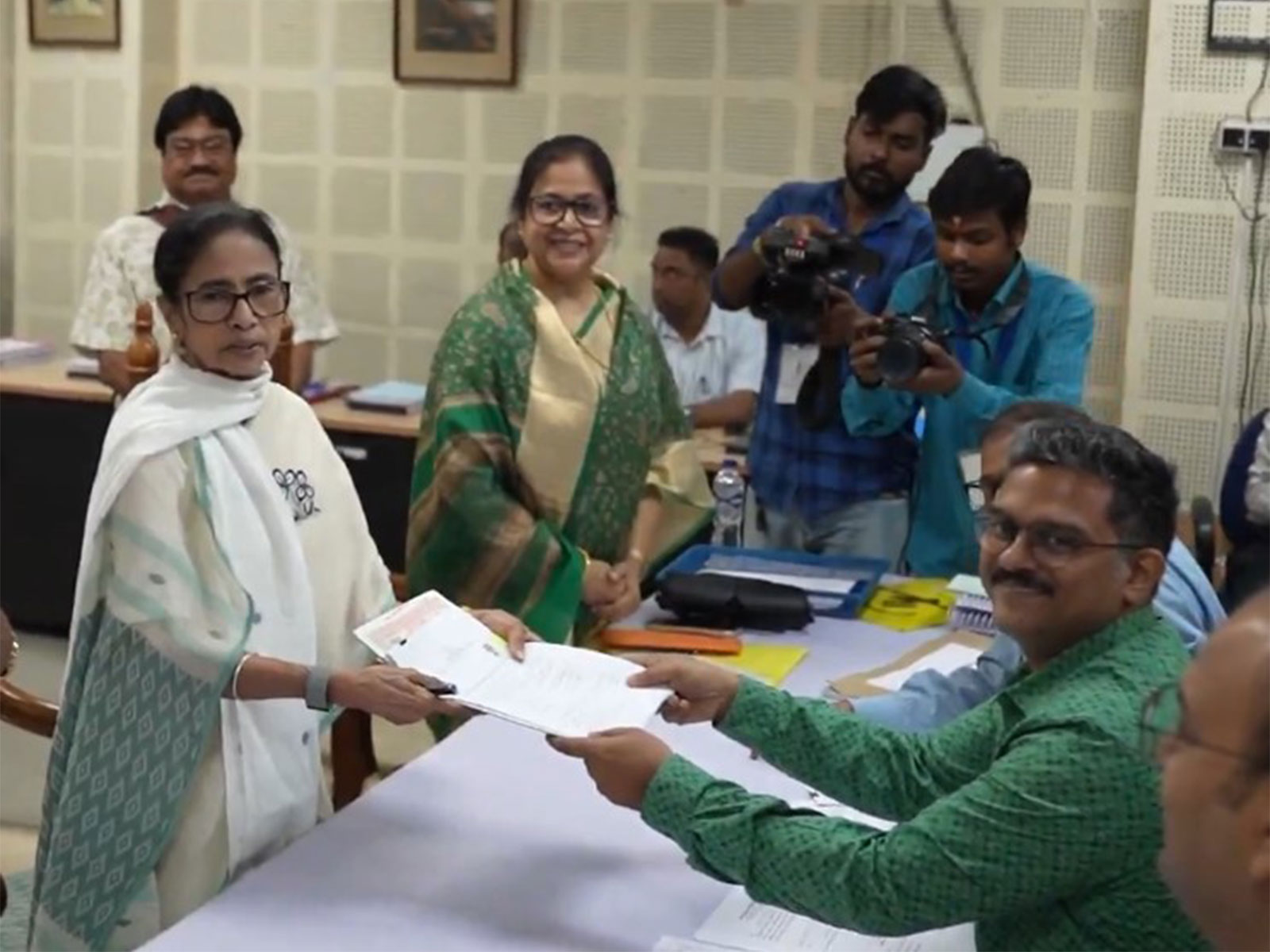 West Bengal CM Mamata Banerjee files nomination for assembly polls (Photo/X/@AITCofficial)