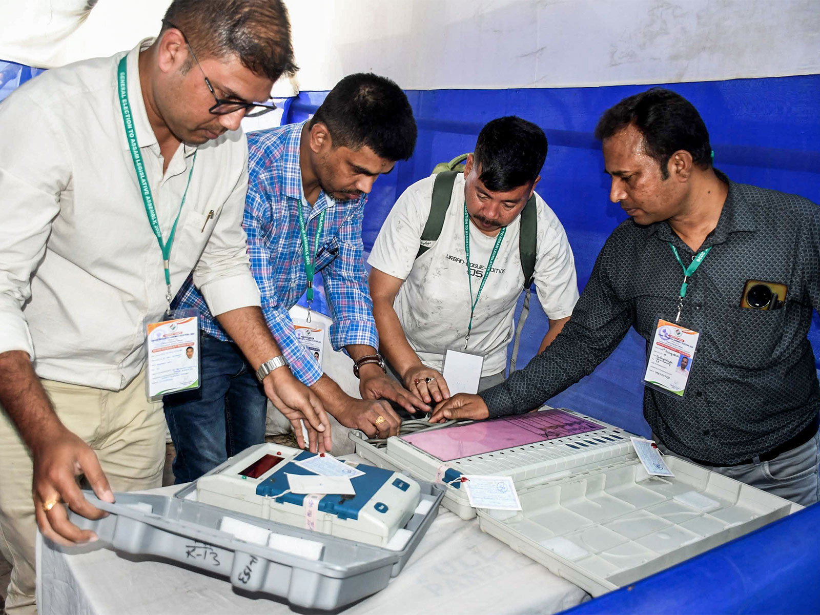 Polling preparations in Assam ahead of assembly polls (FIle Photo/ANI)