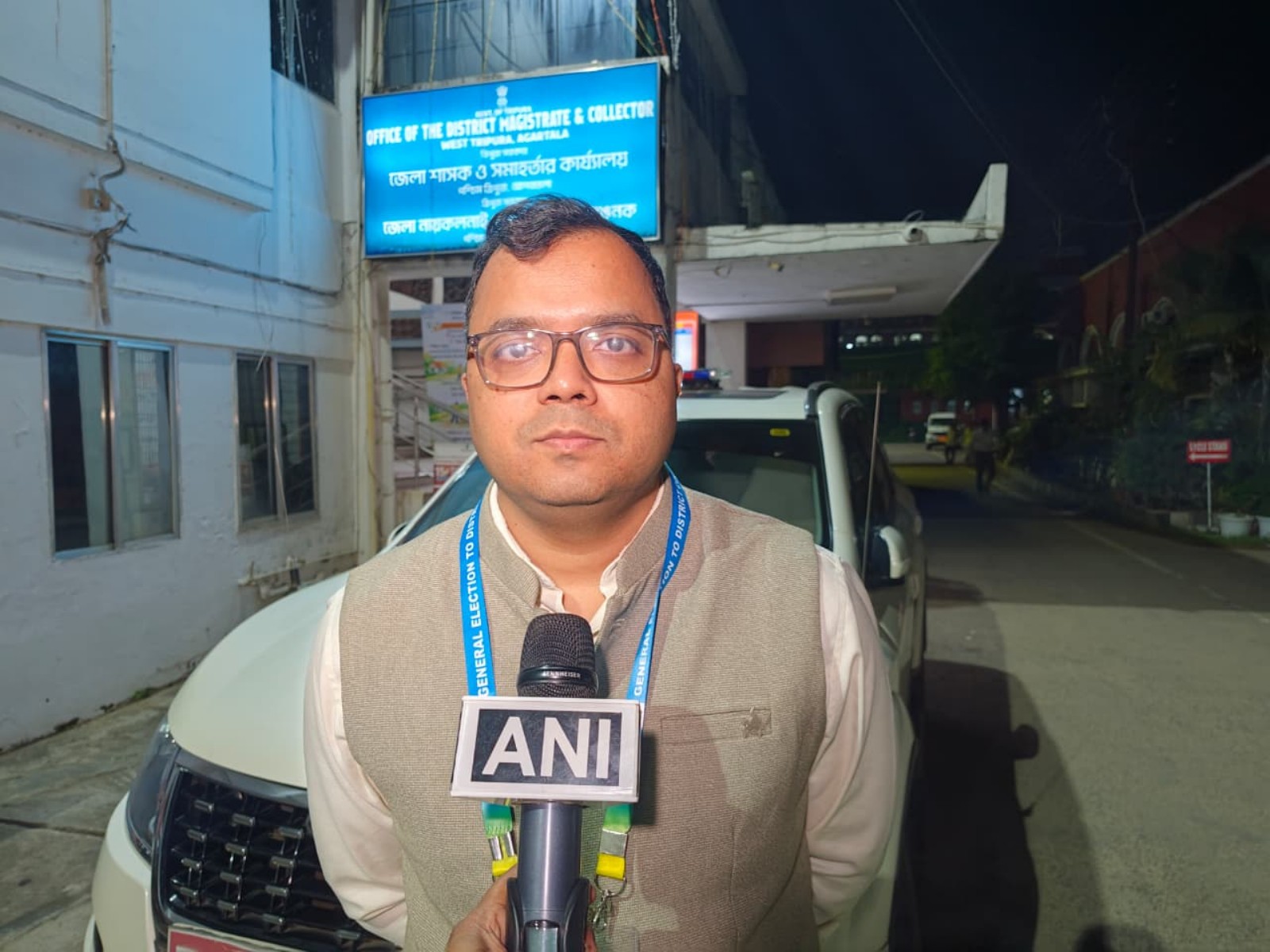 West Tripura District Magistrate and District Election Officer, Vishal Kumar (Photo/ANI)