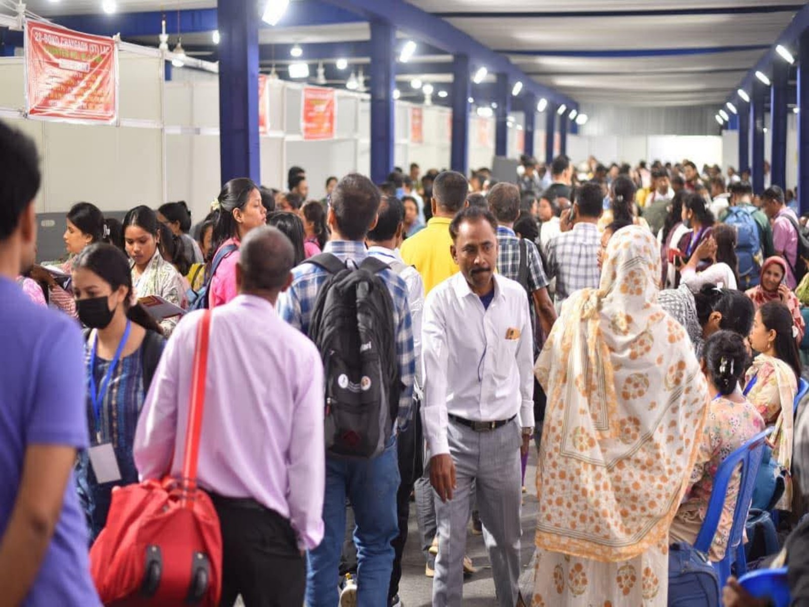 Polling teams on their way to their designated polling stations as Assam votes today. (Photo/@ECISVEEP)