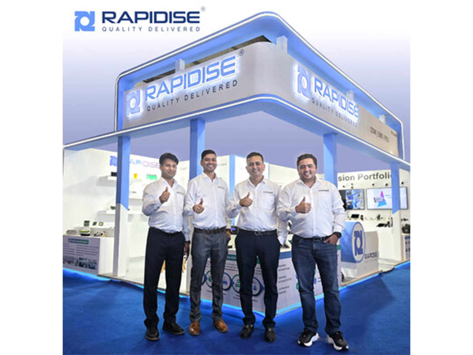 Rapidise Leadership Team at Electronica 2026, Noida