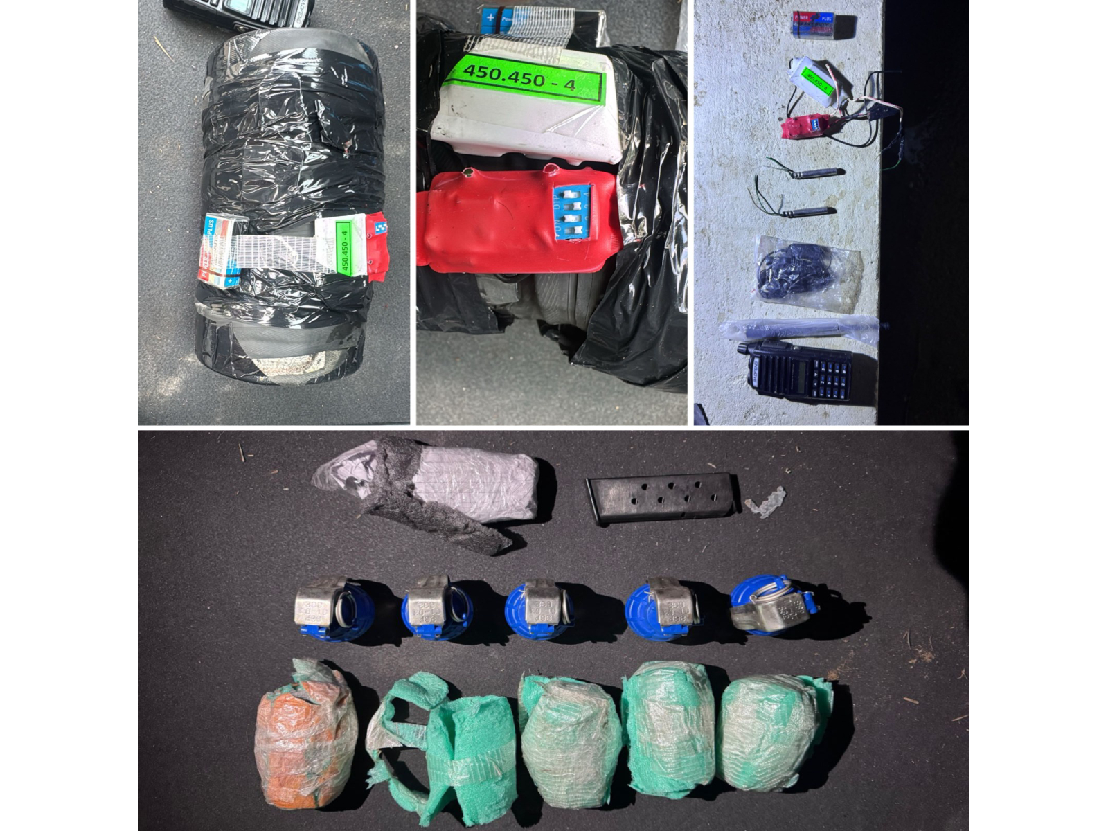 Recoveries during operation (Photo/@DGPPunjabPolice)