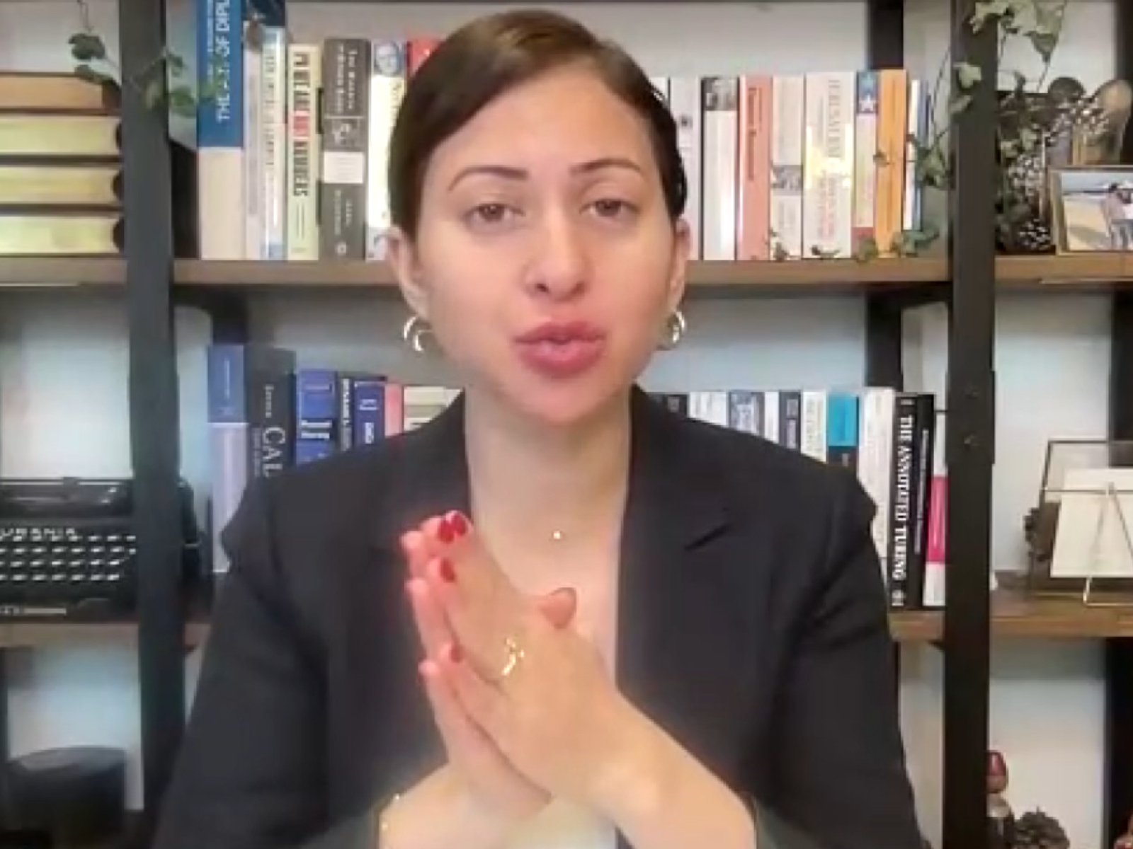 Jasmine El‑Gamal, Former Pentagon Middle East advisor and CEO of Averos Strategies (Photo/ANI)