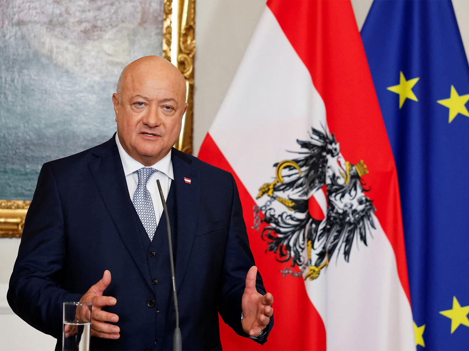 Austrian Chancellor Christian Stocker (Photo/Reuters)