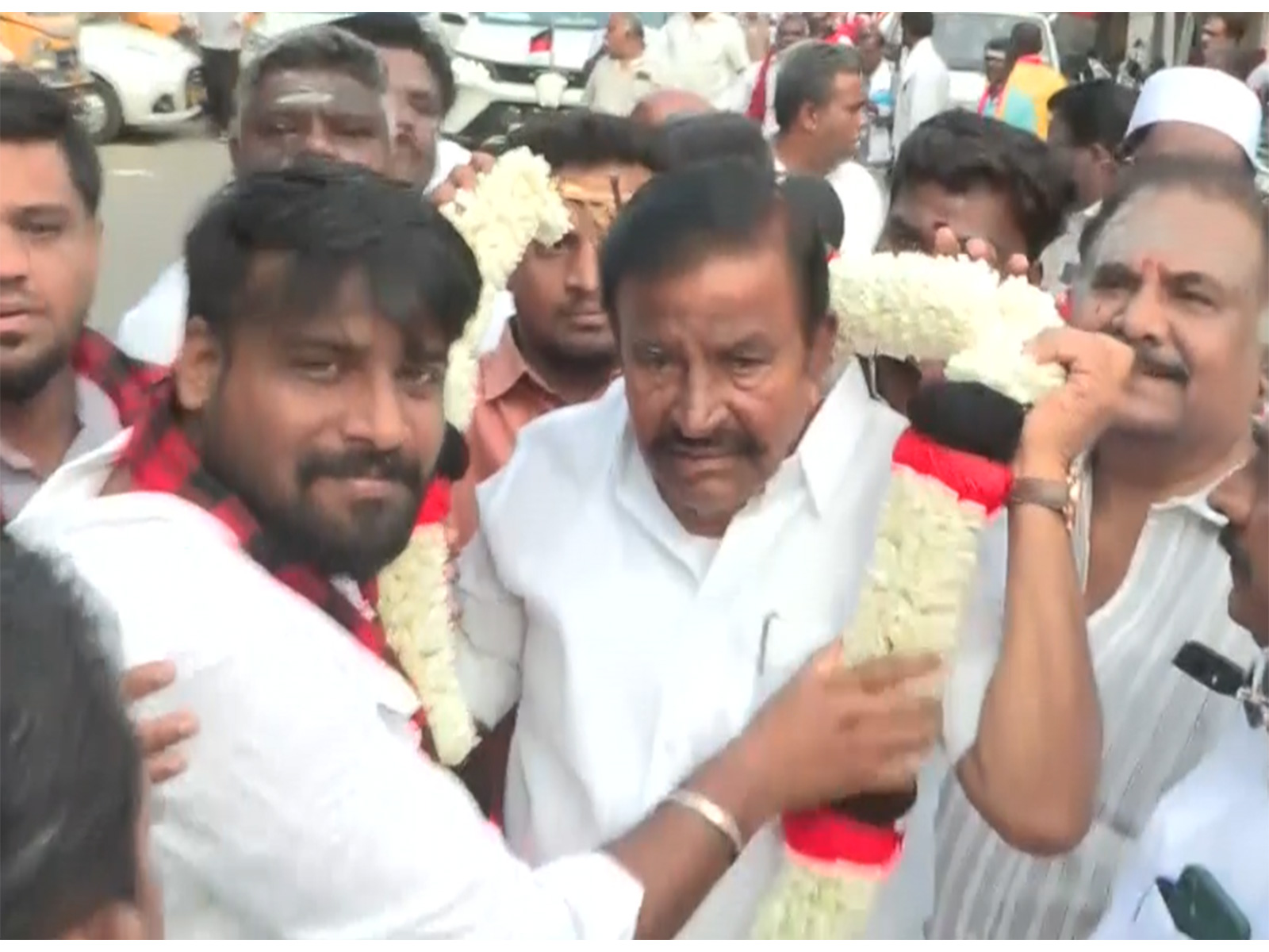 DMK Principal Secretary KN Nehru (Photo/ANI)