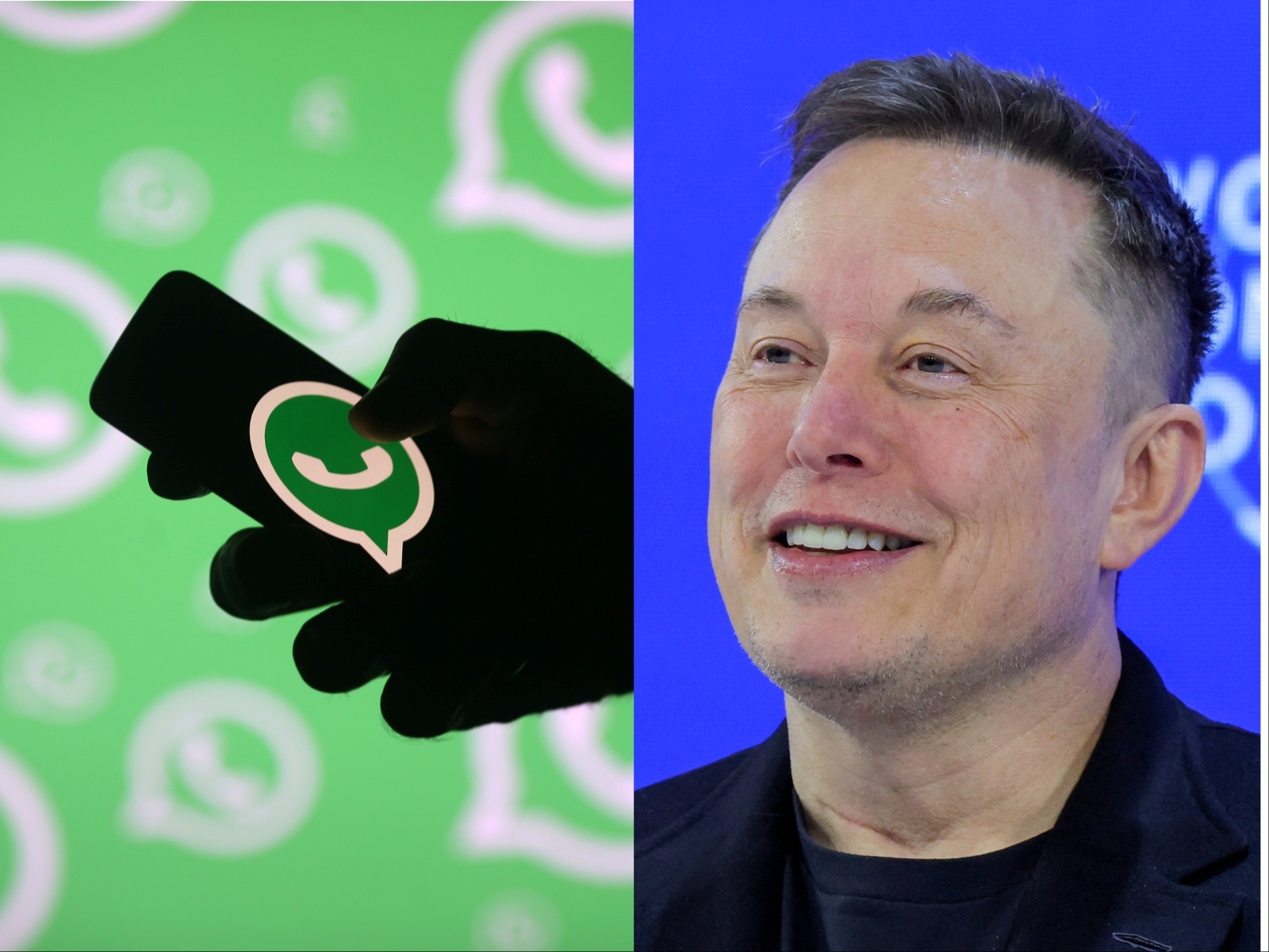 Elon Musk has criticised WhatsApp's messaging privacy (Photo credit/Reuters)