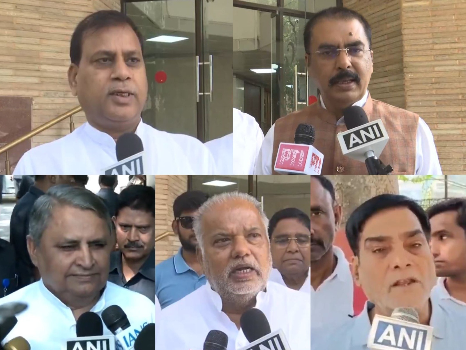 Bihar BJP President Sanjay Saraogi, Bihar Ministers Vijay Kumar Choudhary, Shrawon Kumar, Ram Kirpal Yadav and JD(U) leader Santosh Nirala (Photo/ANI) Bihar BJP President Sanjay Saraogi, Bihar Ministers Vijay Kumar Choudhary, Shrawon Kumar, Ram Kirpal Yadav and JD(U) leader Santosh Nirala (Photo/ANI)