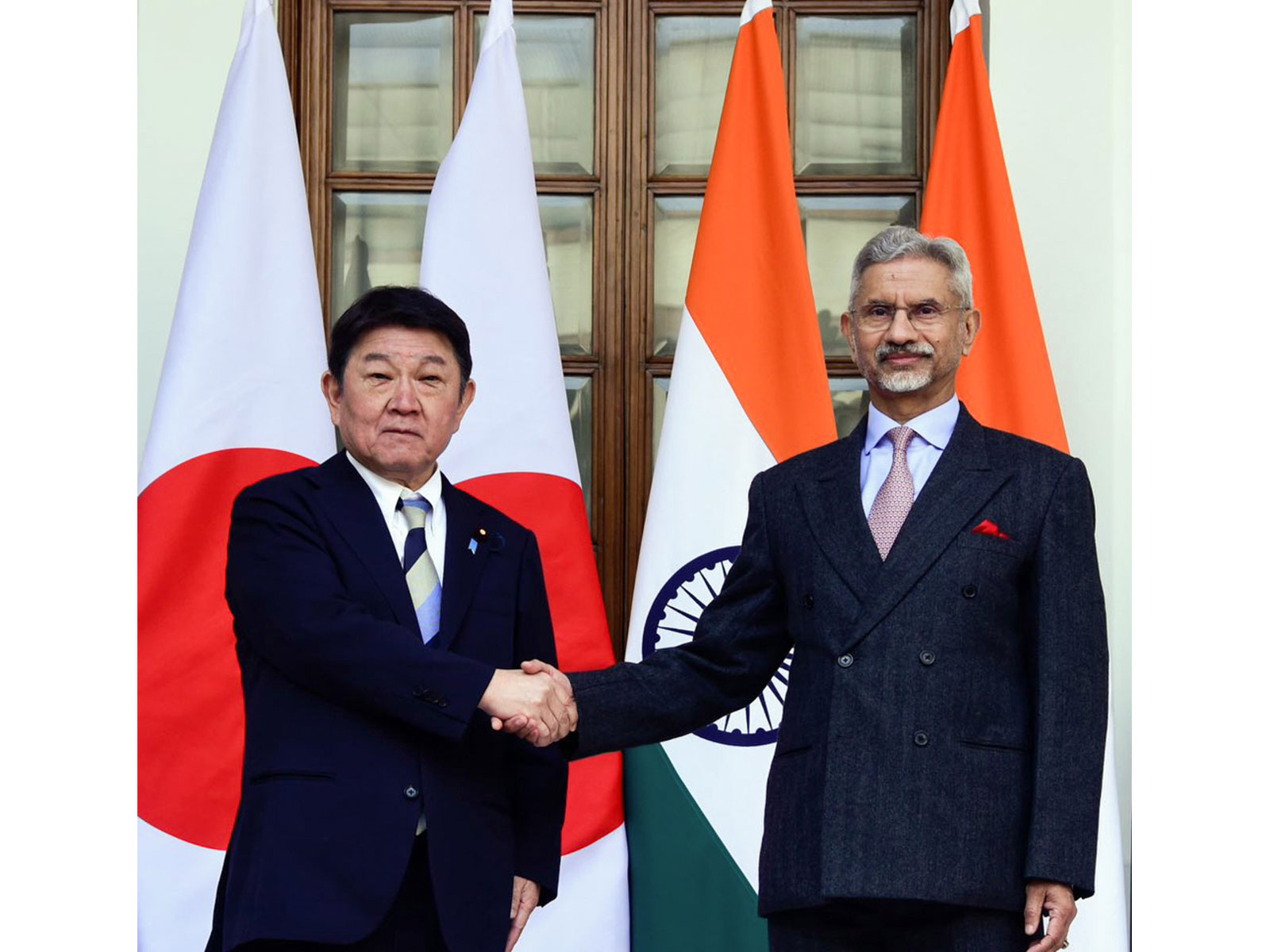 Japanese Foreign Minister Toshimitsu Motegi and EAM Jaishankar (File Photo/ANI)