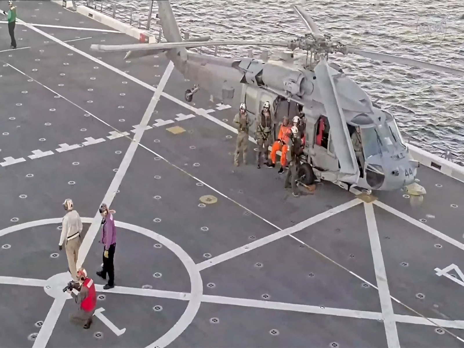 Artemis II crew being extracted from spacecraft (Photo/Reuters)