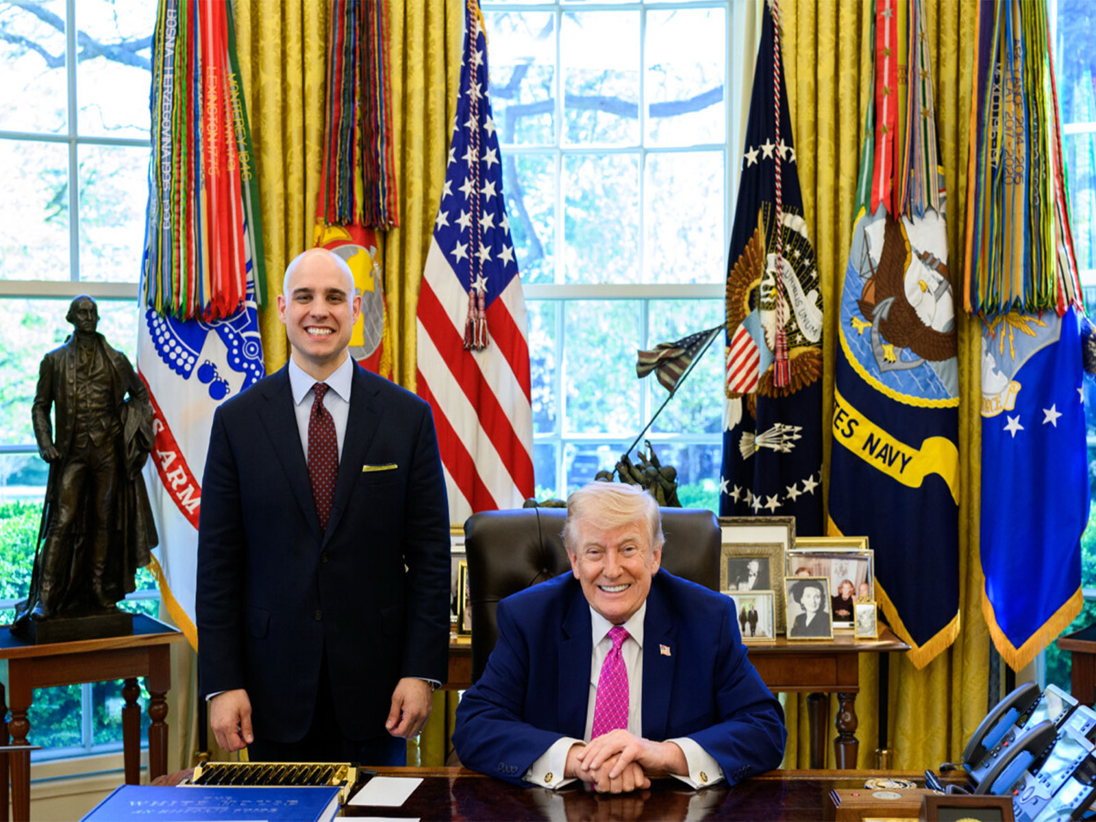US President Donald Trump with James Blair, US White House Deputy Chief of Staff (Photo: Truth Social@realDonaldTrump)