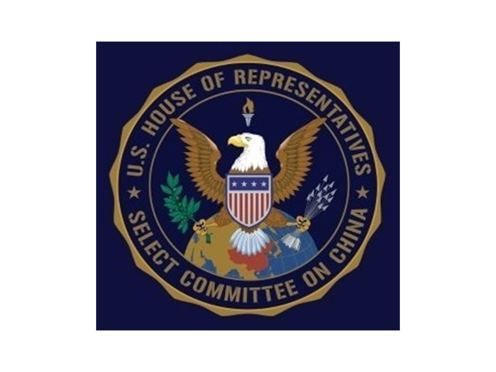 Seal of the US House Select Committee on China, which raised concerns over alleged CCP-linked influence activities (Photo: X/@ChinaSelect)