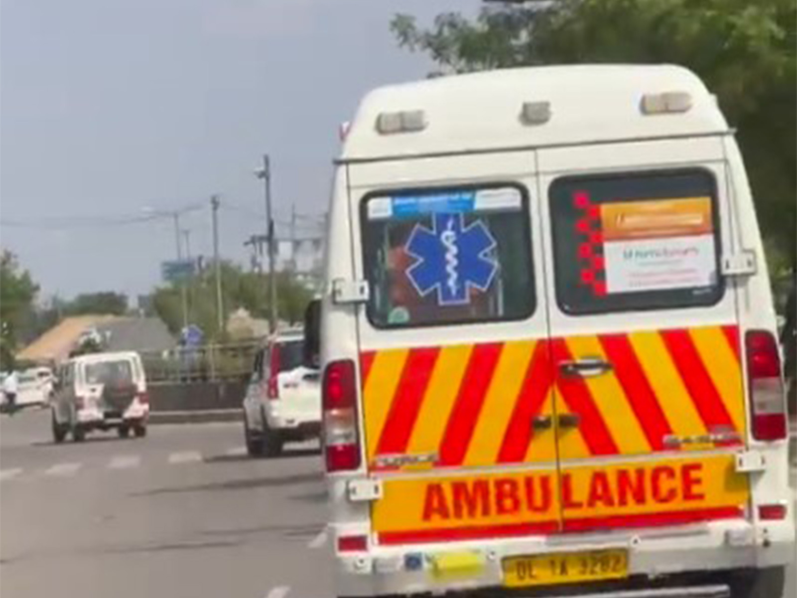 Live heart transported through green corridor from Rohtak to Delhi (Photo/ANI)