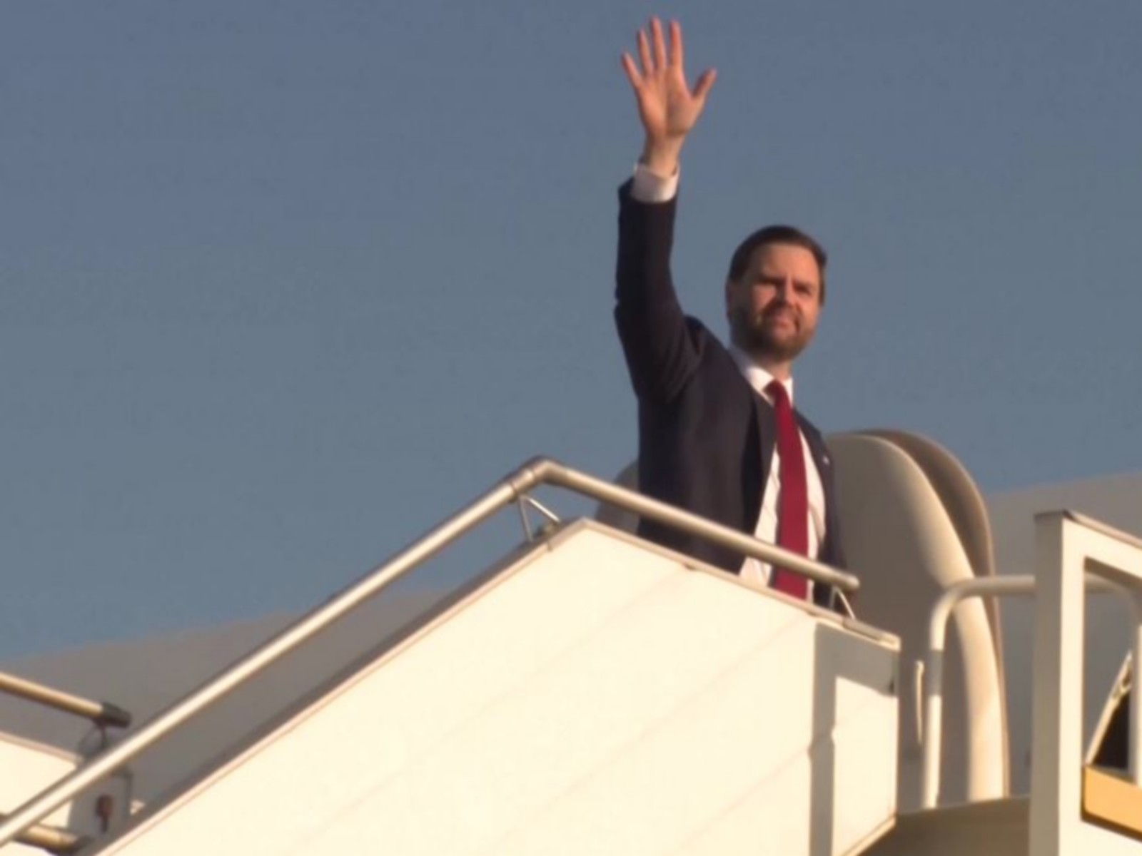US VP JD Vance leaves from Islamabad (Photo/ US network pool via reuters)