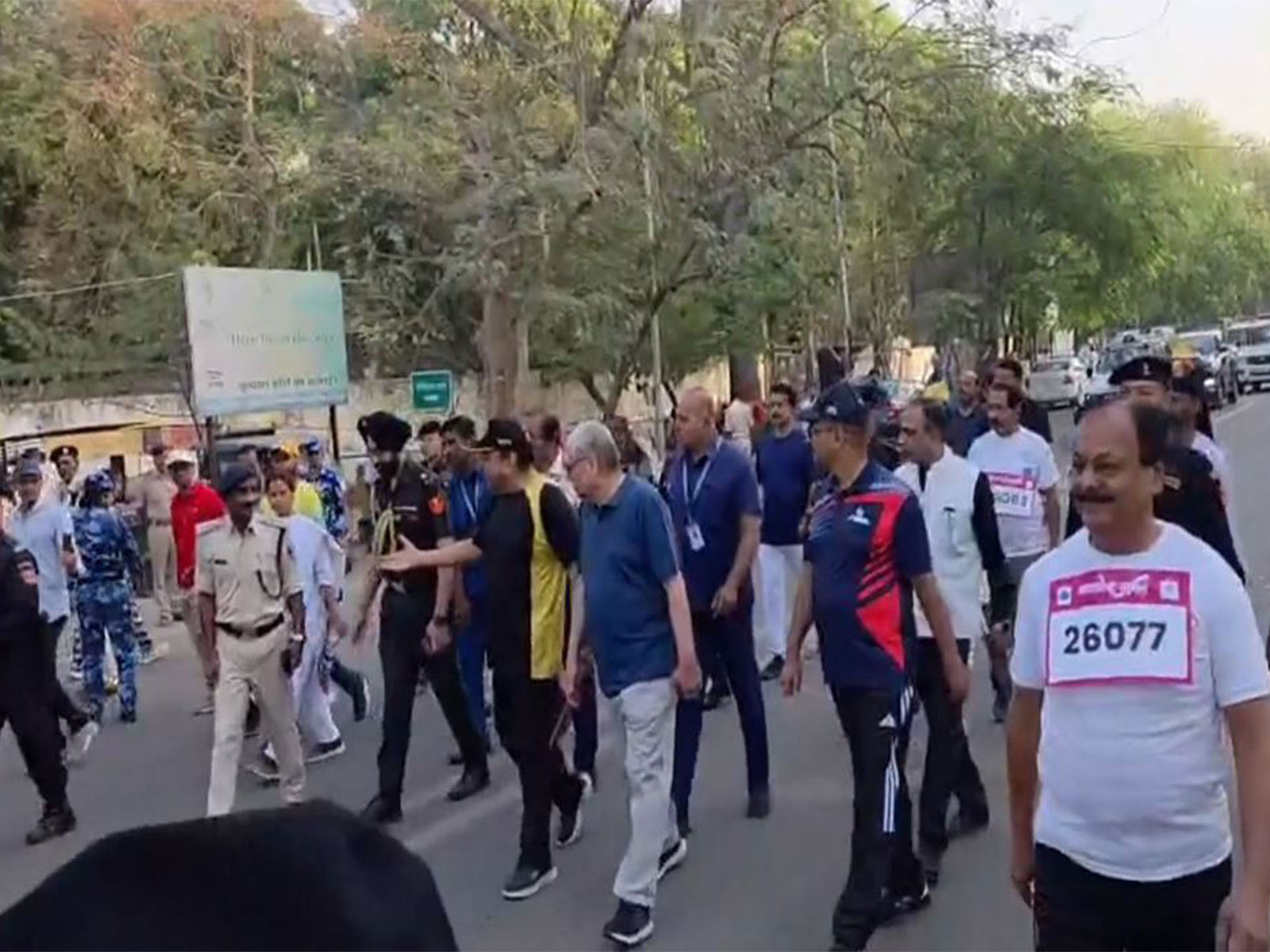 Visual from 'Raftaar-e-Sukoon' marathon (Photo/ANI)