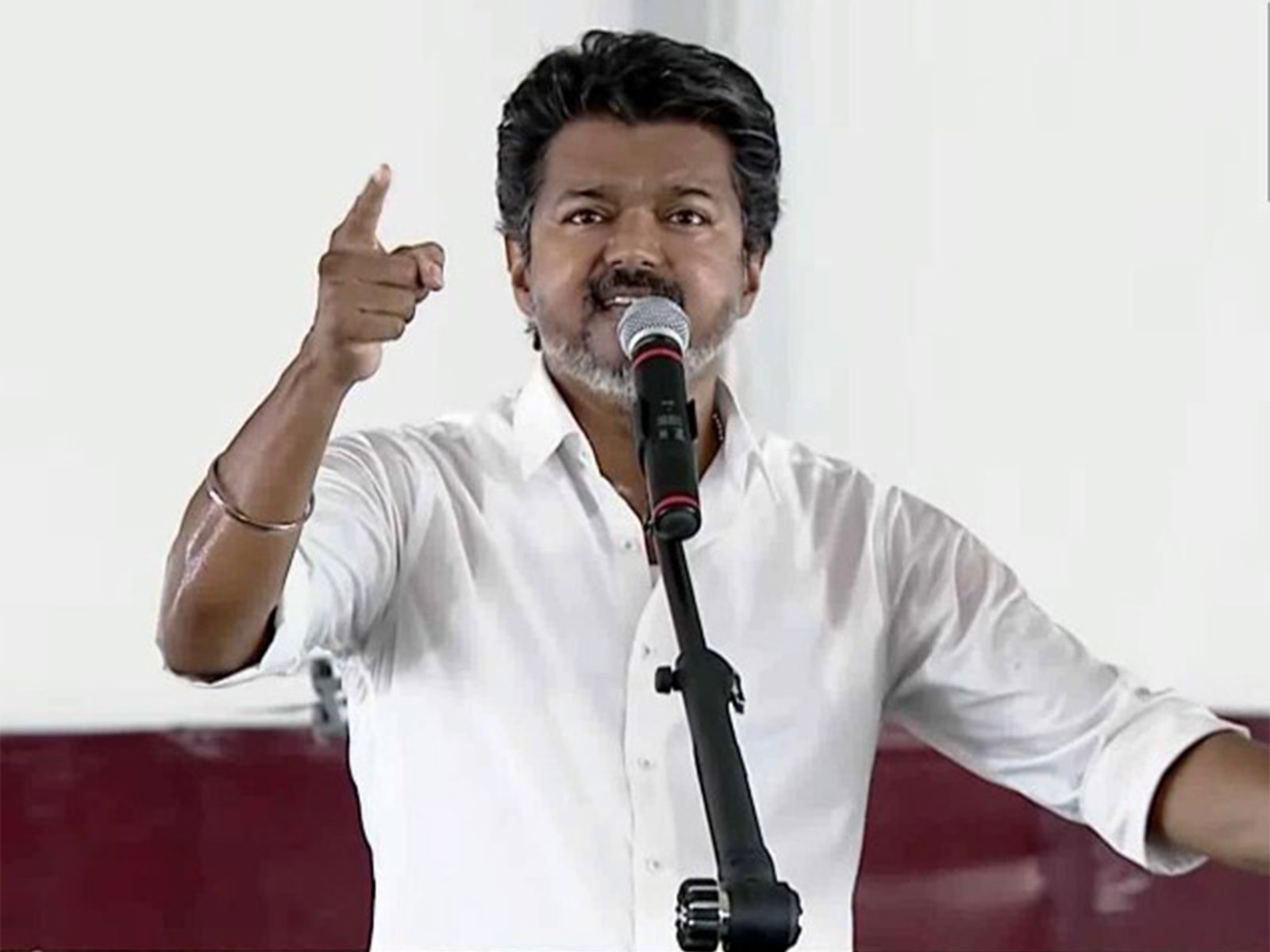 Tamilaga Vettri Kazhagam chief Vijay (File Photo/ANI)