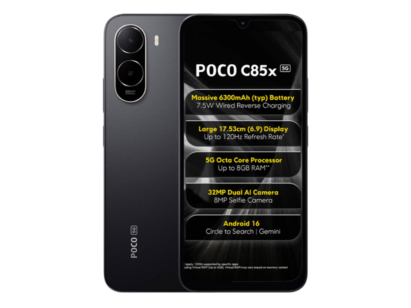 POCO C85x 5G (Image source: POCO)