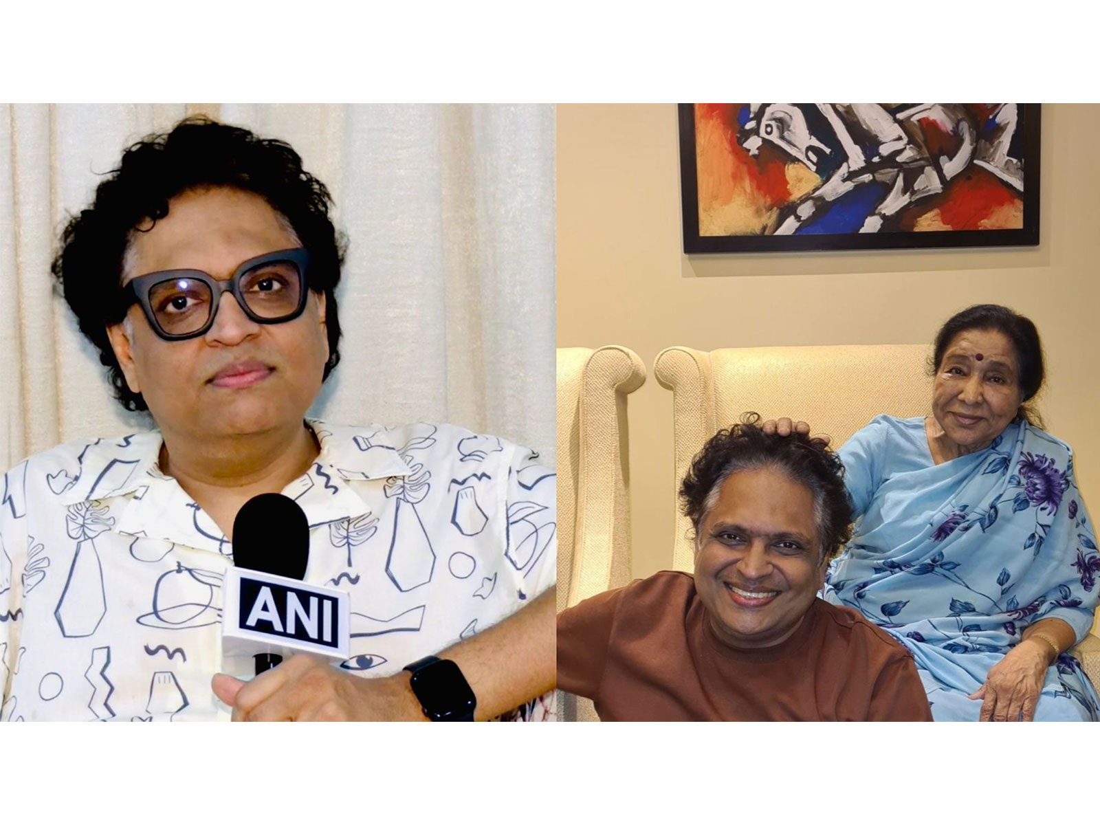 Shamir Tandon with Asha Bhosle (Photo/@Shamir Tandon team)