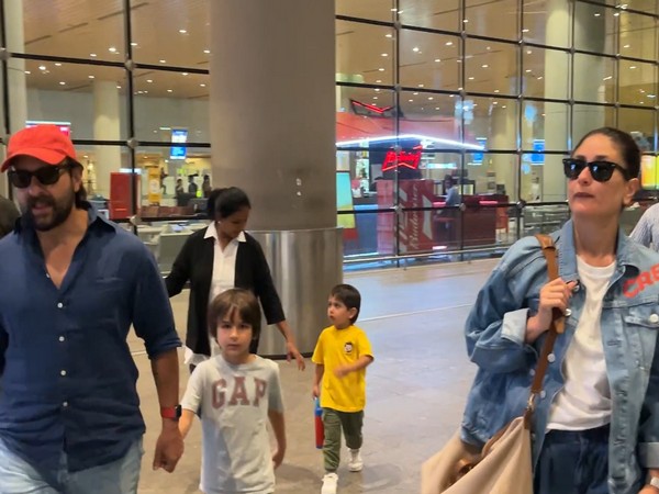 Saif, Kareena and their sons (ANI) Saif, Kareena and their sons (ANI)