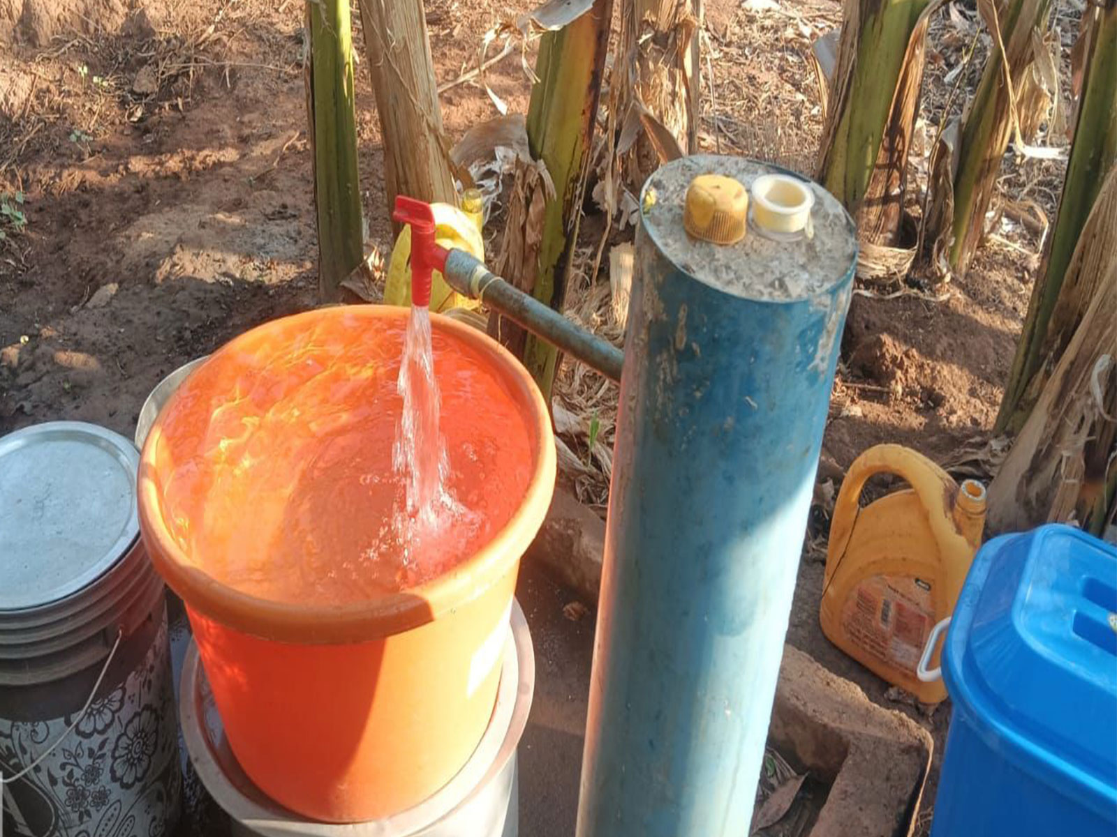 Water supply begins under Jal Jeevan Mission in Raipur (Photo/ANI) Water supply begins under Jal Jeevan Mission in Raipur (Photo/ANI)