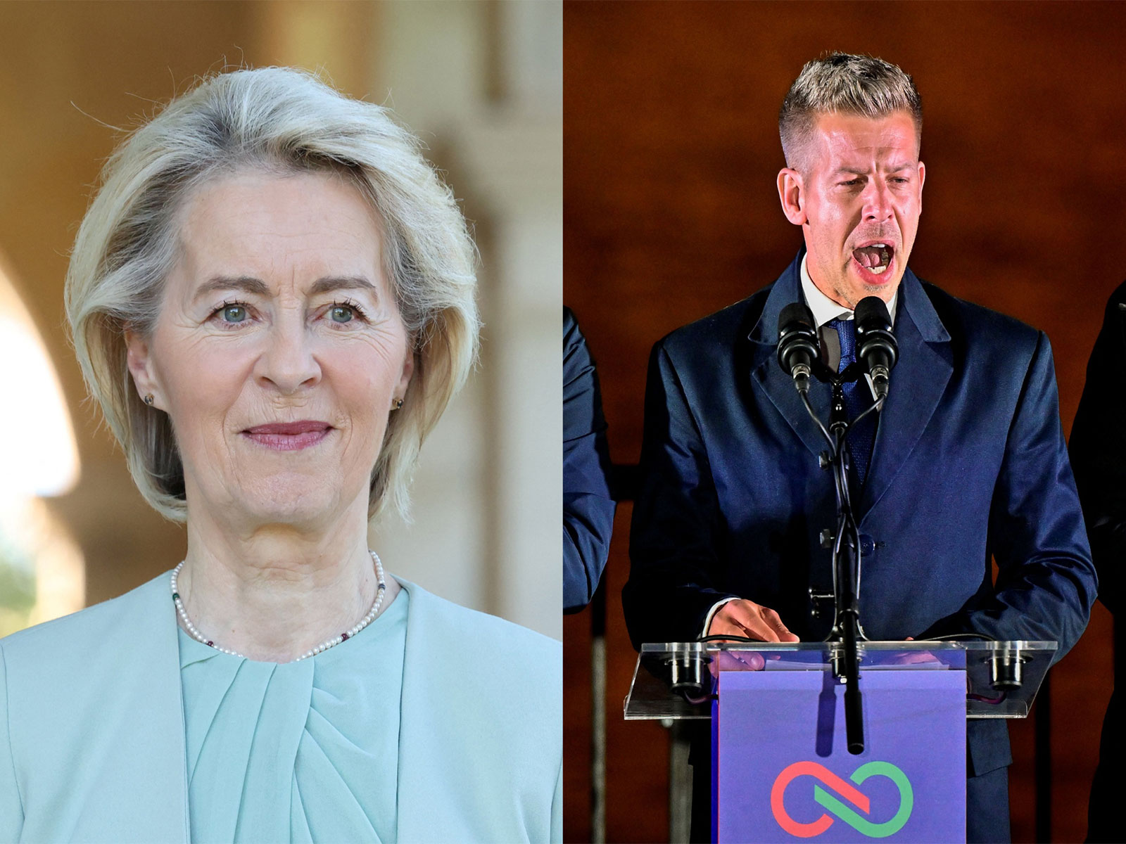 President of the European Union, Ursula von der Leyen and Hungarian politician Peter Magyar (Photo/Reuters) President of the European Union, Ursula von der Leyen and Hungarian politician Peter Magyar (Photo/Reuters)
