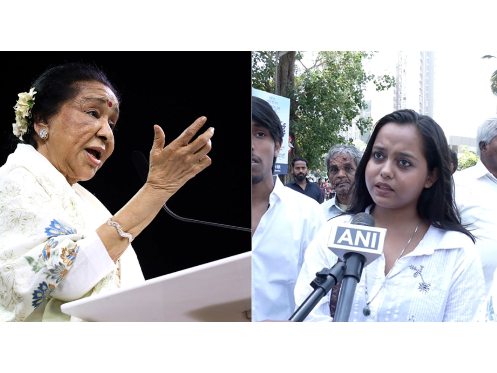 Asha Bhosle, Indian Idol 16 contestant (Photo/ANI)