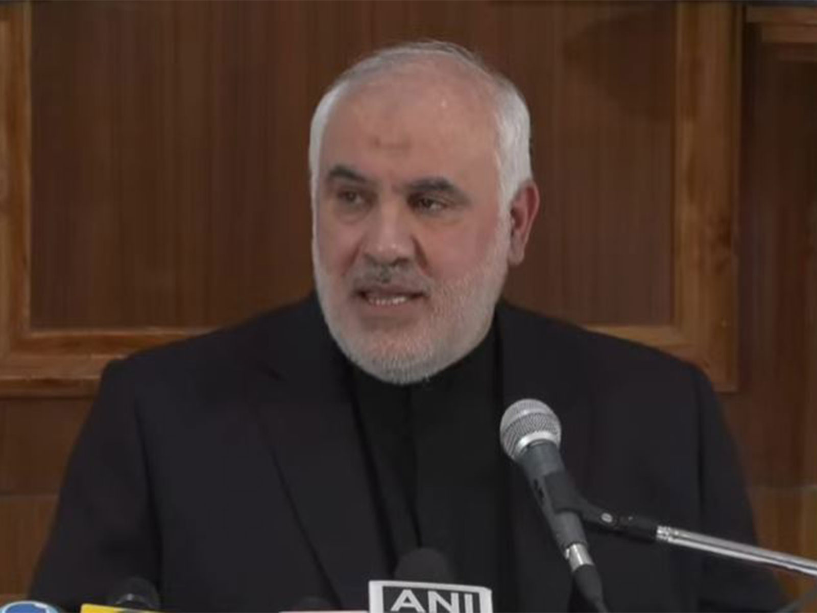 Iran's envoy Mohammad Fathali holds press conference (Photo/ ANI)