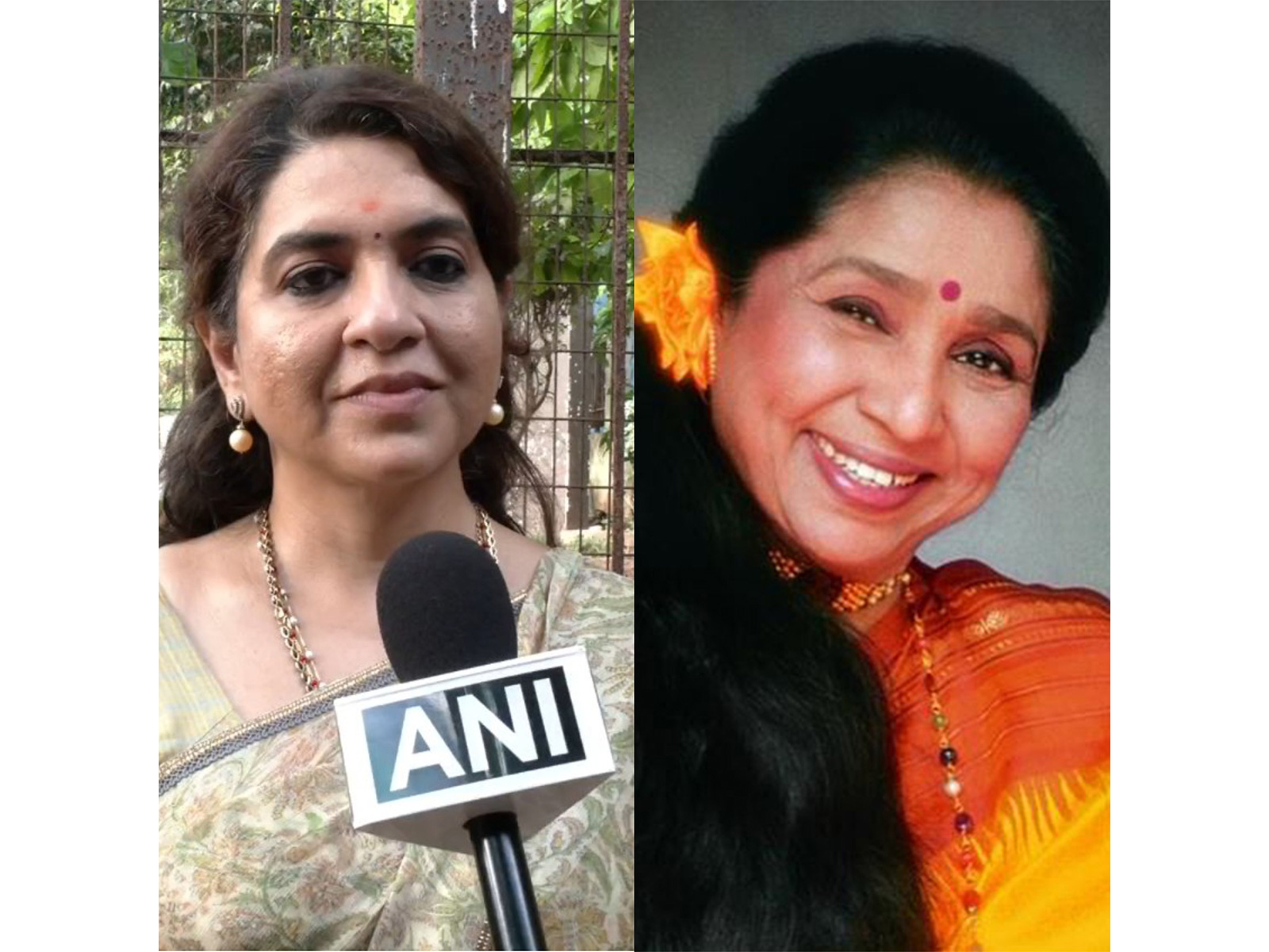 Shaina NC (Photo/ANI) and Asha Bhosle (Image source: Instagram@asha.bhosle)