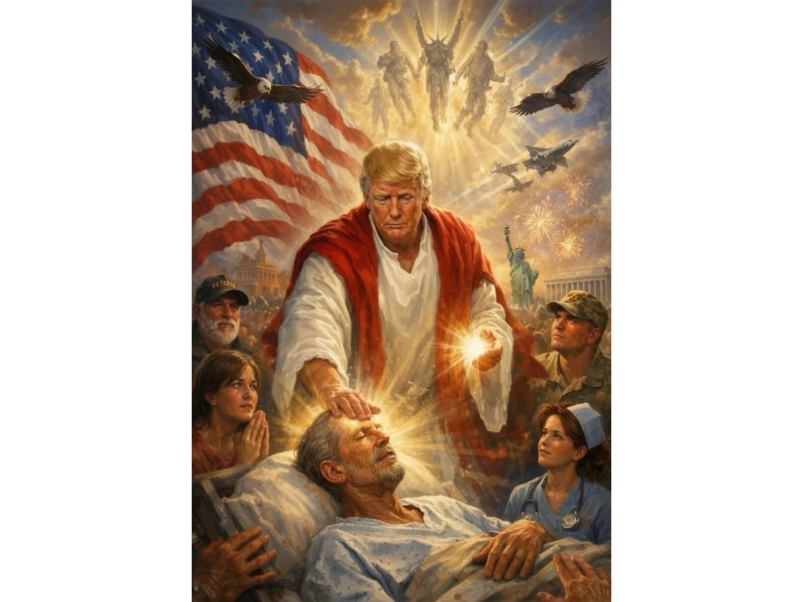 Trump deletes AI-generated image depicting himself as Jesus amid backlash