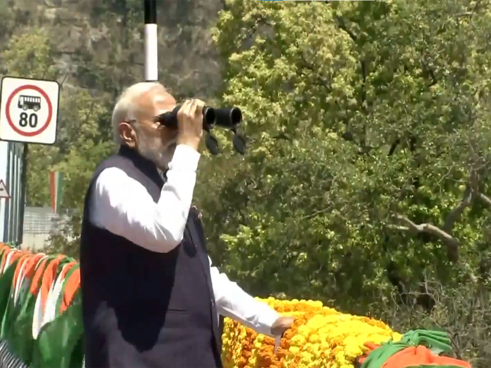 PM Modi reviews 12-km-long Wildlife Corridor in UP's Saharanpur (Photo/ANI) PM Modi reviews 12-km-long Wildlife Corridor in UP's Saharanpur (Photo/ANI)