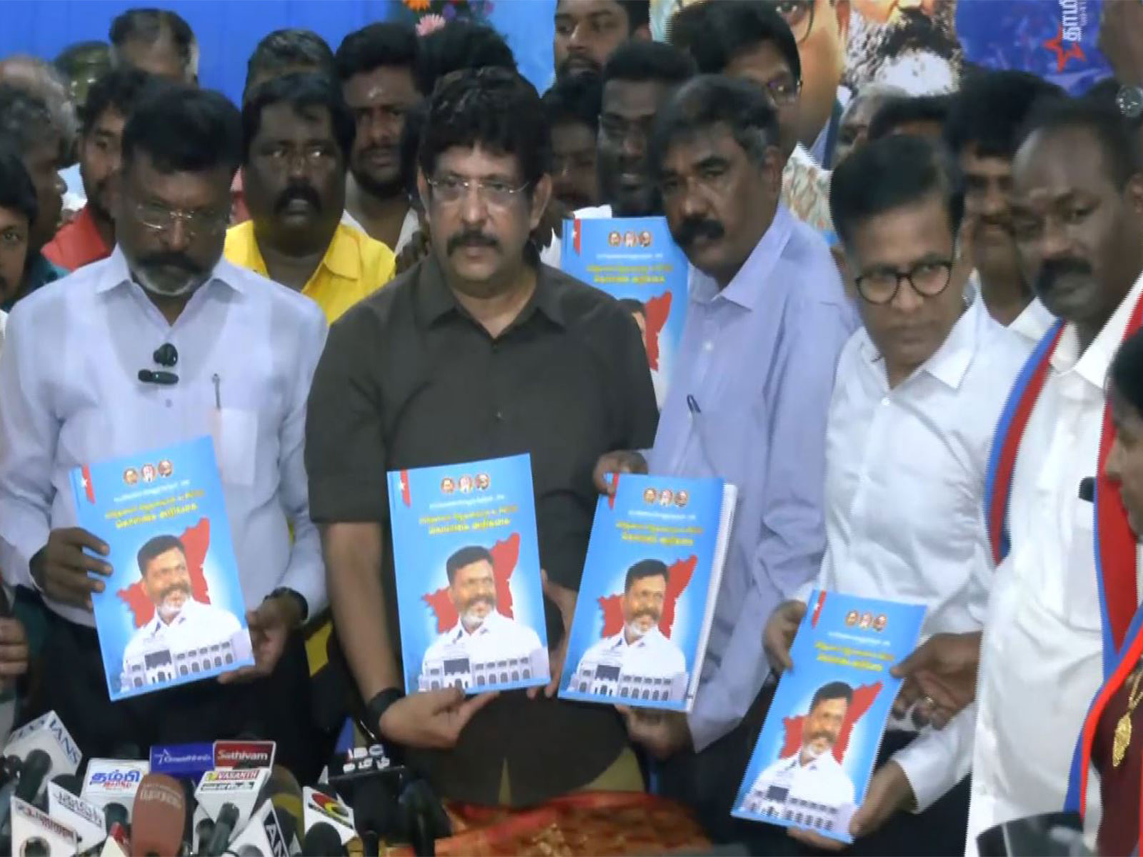 VCK releases manifesto ahead of Tamil Nadu Assembly election. (Photo/ANI) VCK releases manifesto ahead of Tamil Nadu Assembly election. (Photo/ANI)