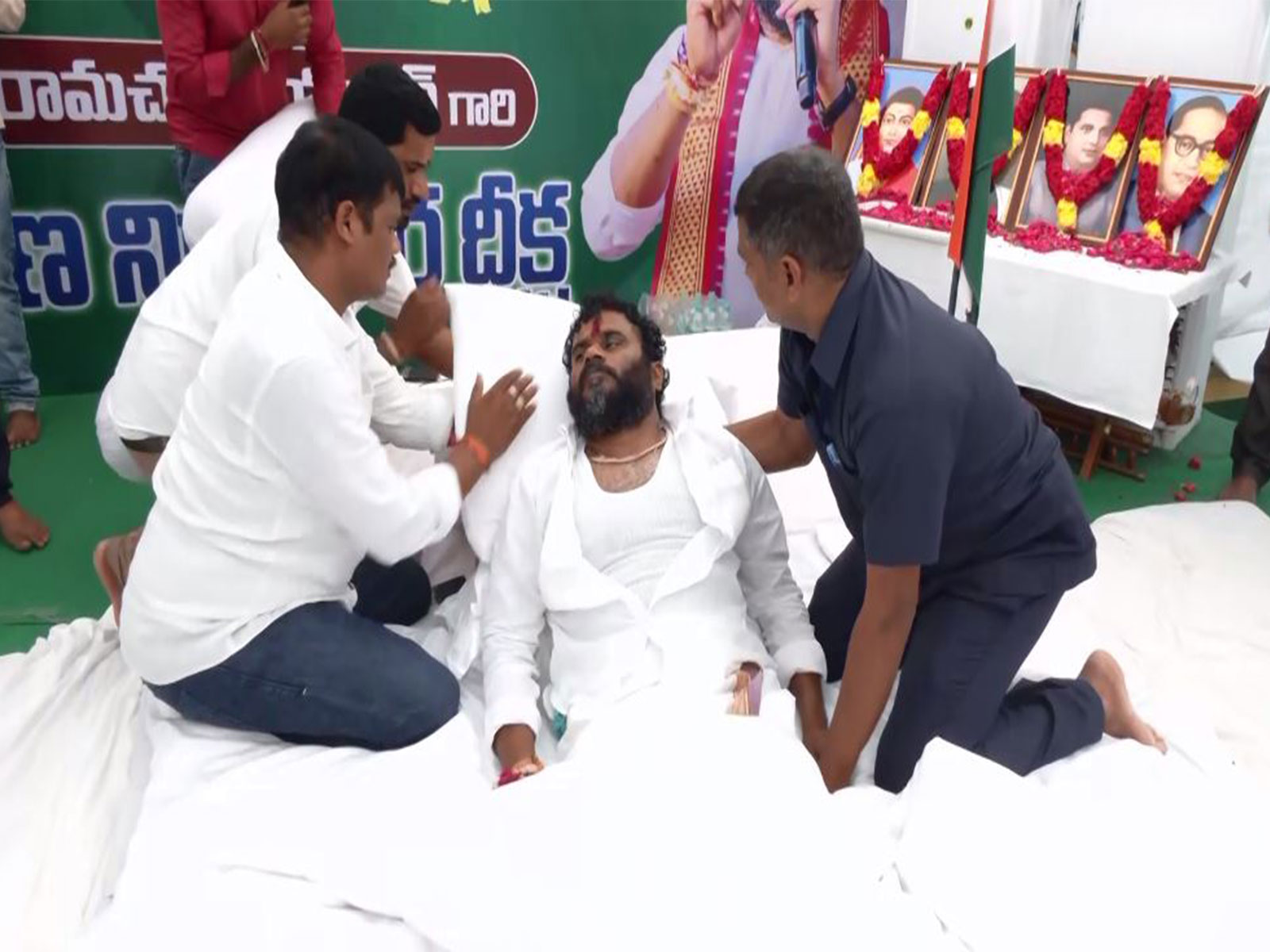 BCY chief Ramachandra Yadav announces hunger strike (Photo/ANI) BCY chief Ramachandra Yadav announces hunger strike (Photo/ANI)