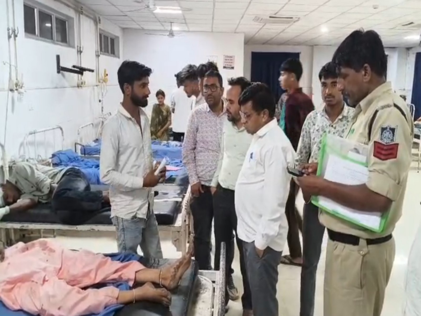 Injured shifted to Jhalawar District Hospital in Rajasthan (Photo/ANI)