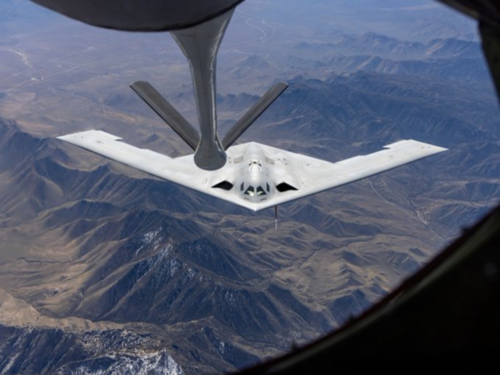 USAF’s newest B-21 Raider during mid-flight refuelling (Photo: US Air Force)