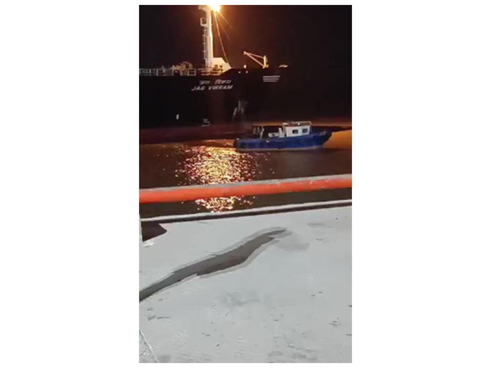 Visual of LPG vessel 'Jag Vikram' (Photo/ANI)