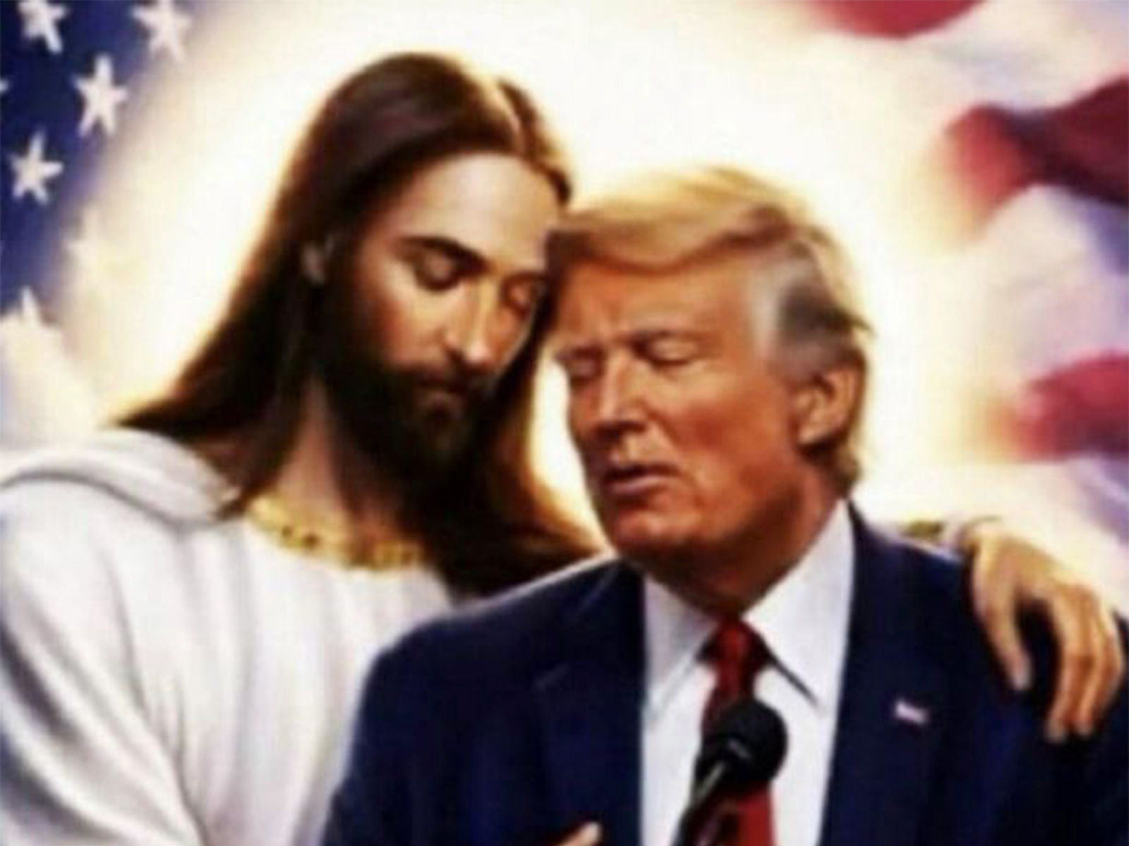 “Quite nice!!!”: Trump slams “Radical Left Lunatics” over AI image of Jesus&hellip;