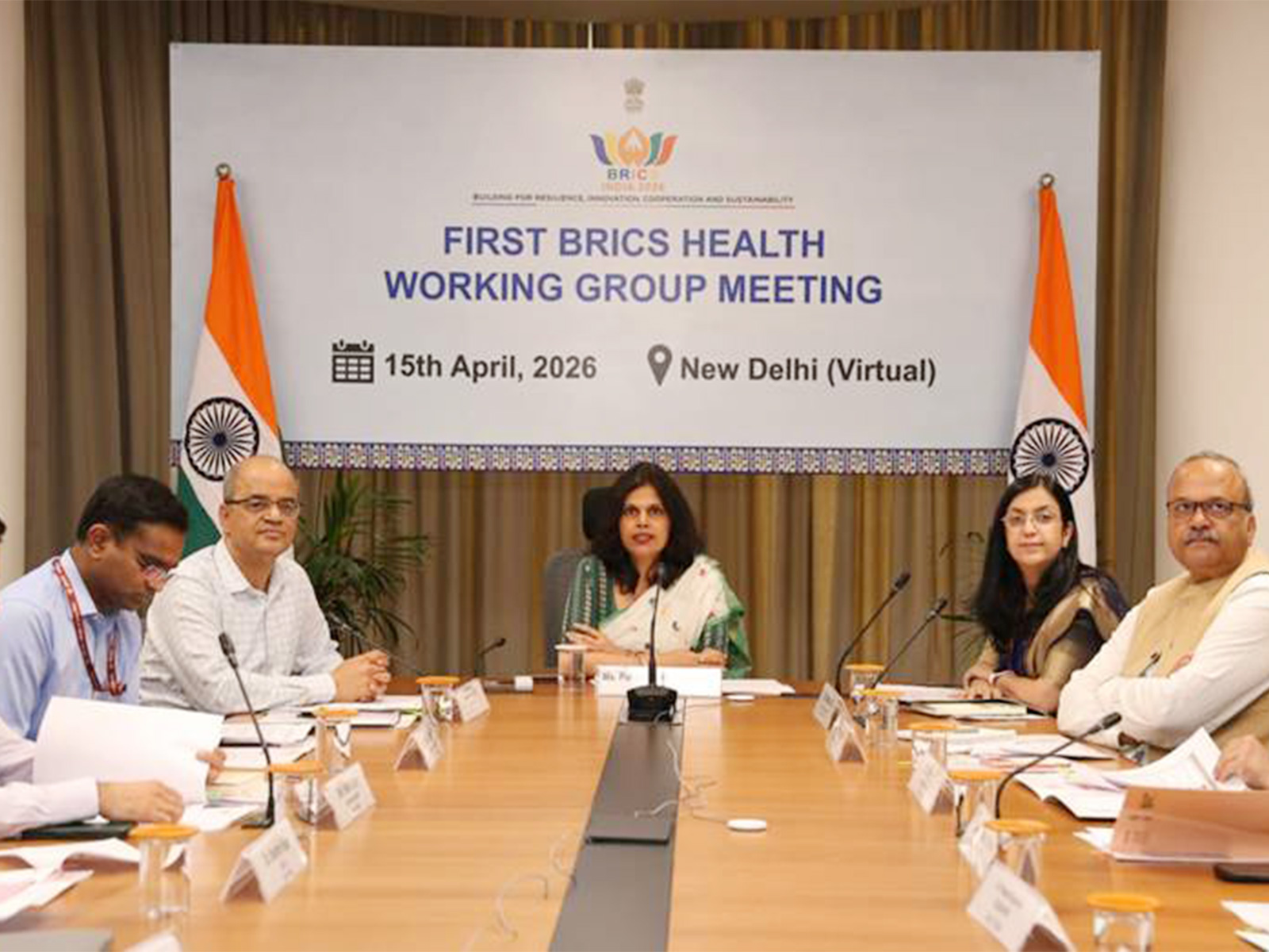 Union Health Ministry hosts first BRICS health working group meeting in Delhi (Photo/PIB)