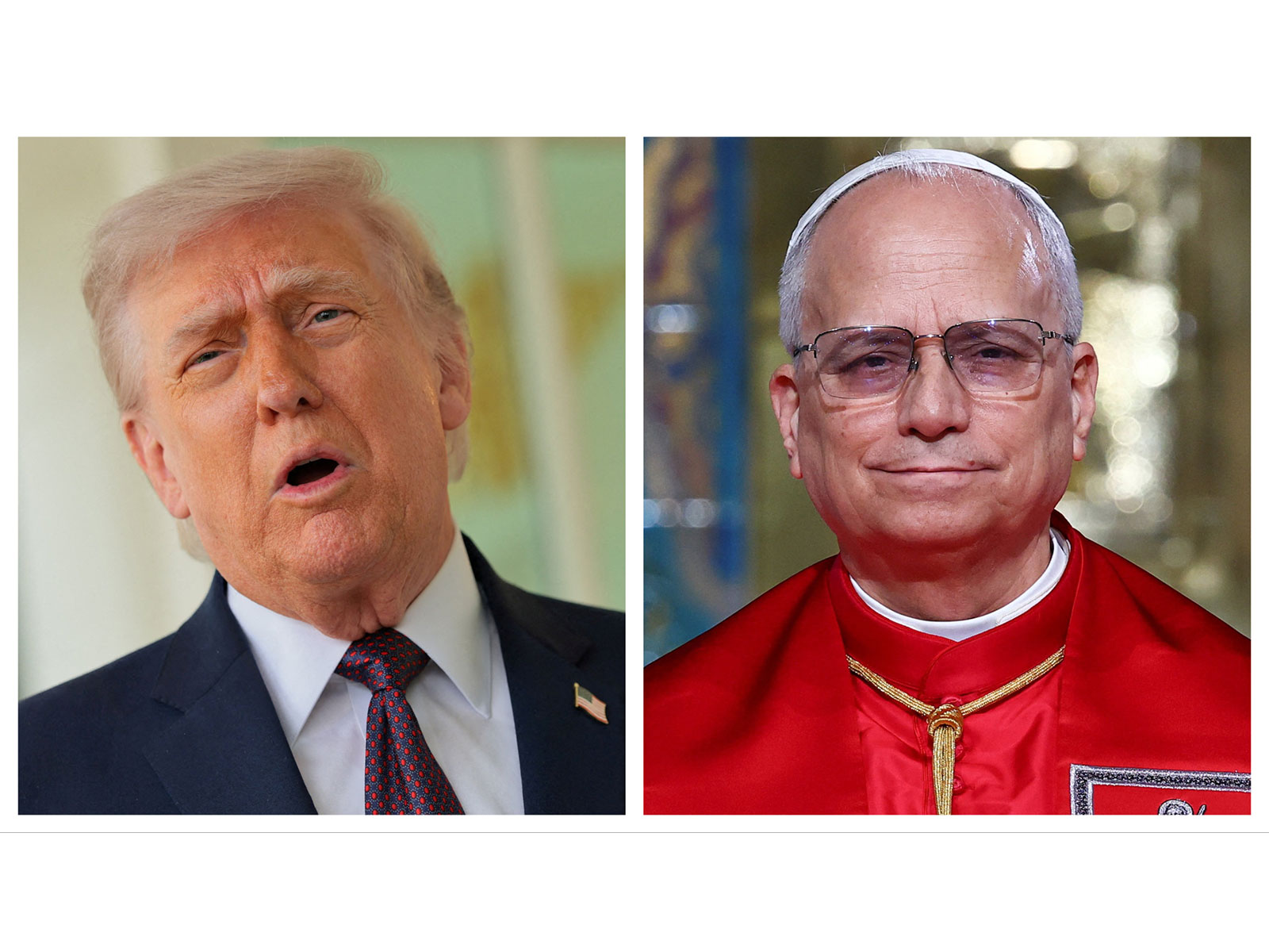 US President Donald Trump and Pope Leo XIV (Photo/Reuters) US President Donald Trump and Pope Leo XIV (Photo/Reuters)