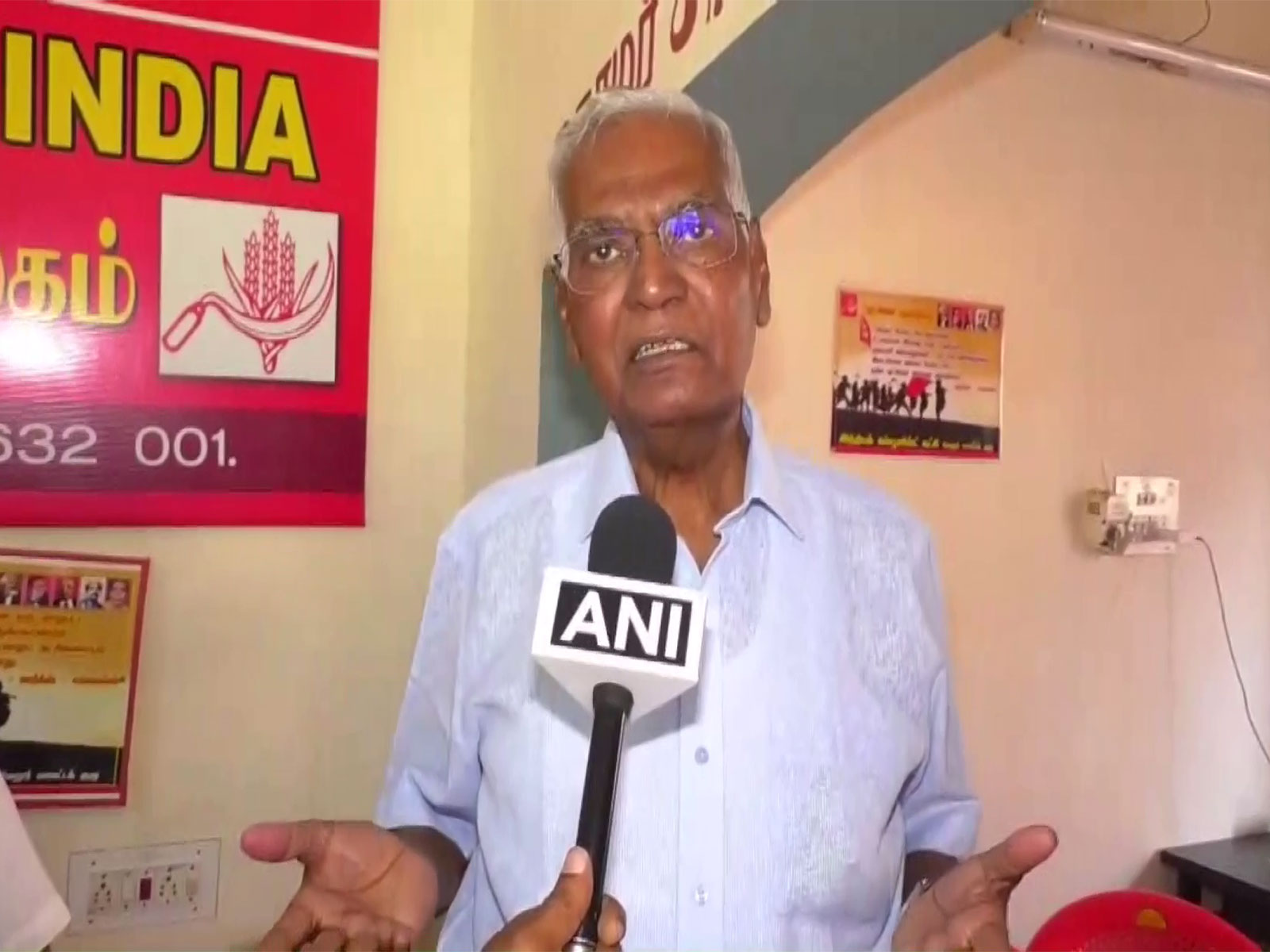 CPI General Secretary D Raja (Photo/ANI)