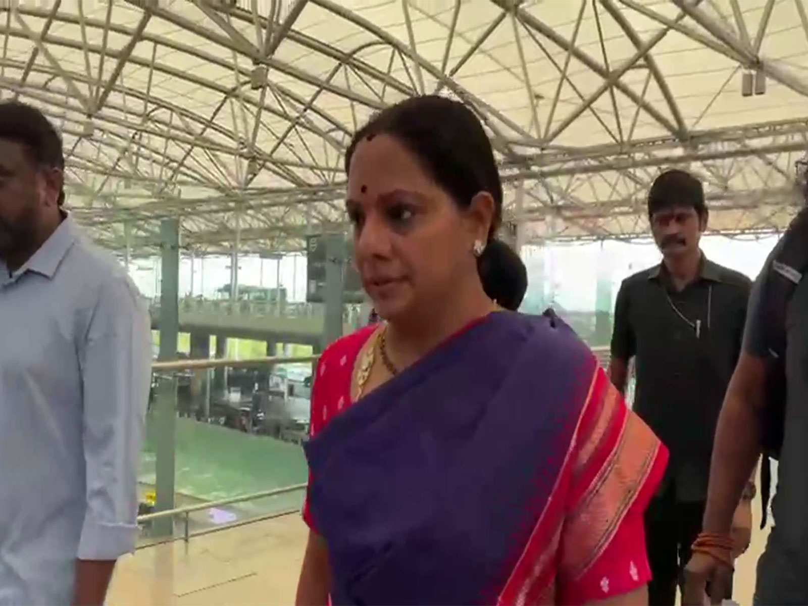 Telangana Jagruthi President Kavitha Kalvakuntla (Photo/ANI)